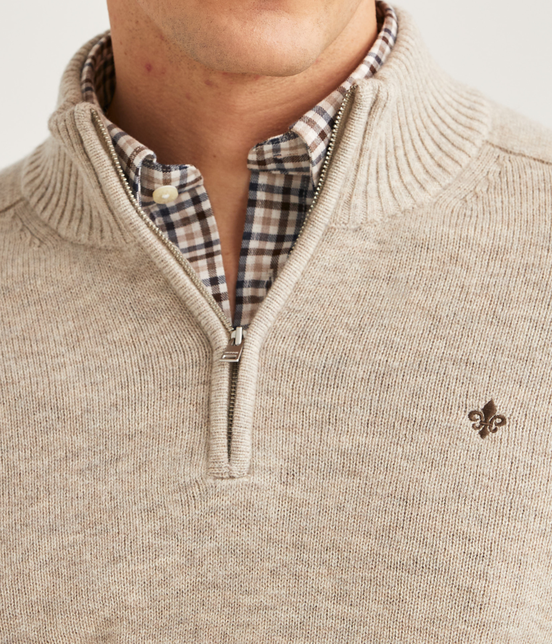 New Hertford Half Zip. (05 Khaki)