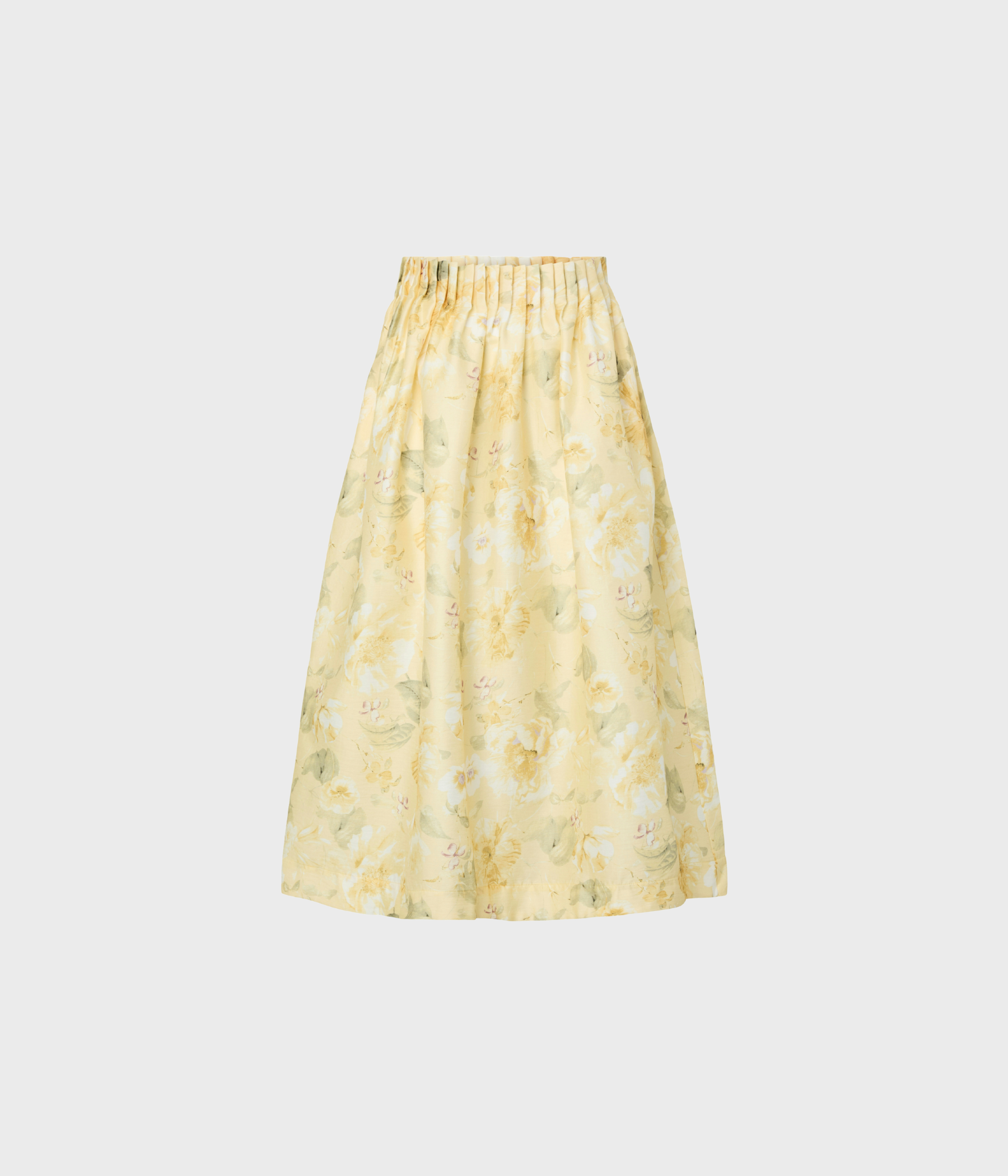 Yaslemon Hw Ankle Skirt (Pale Banana AOP:Lemon print)