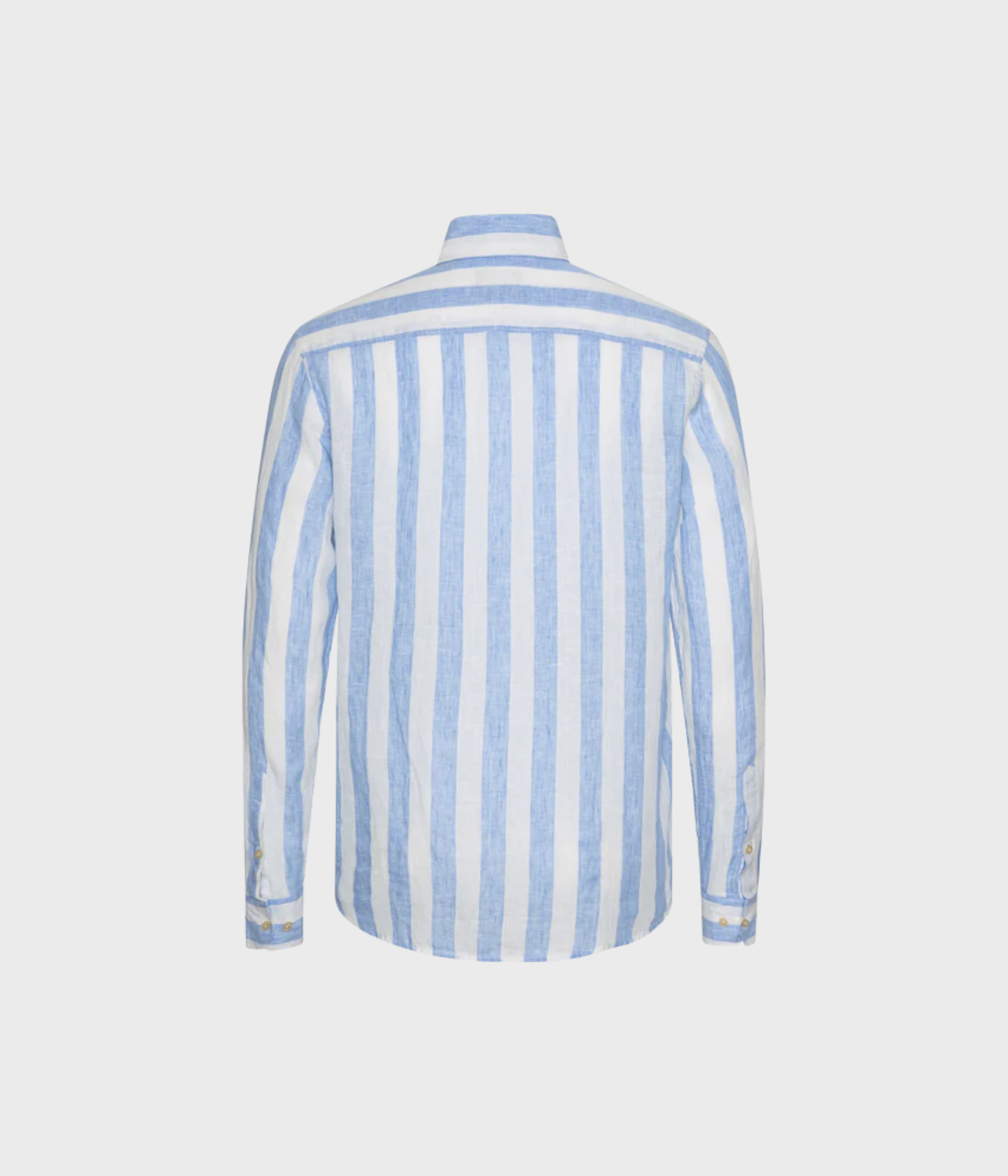 Striped Linen Shirt (Blue blockstripe)