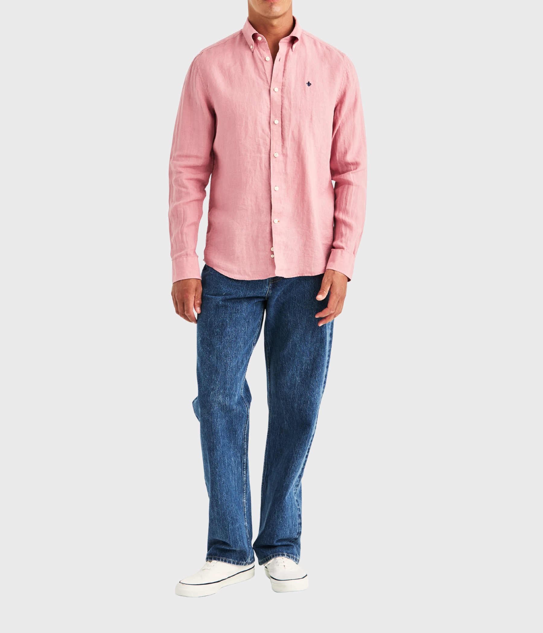 Douglas Linen Shirt-Classic Fit (32 pink)