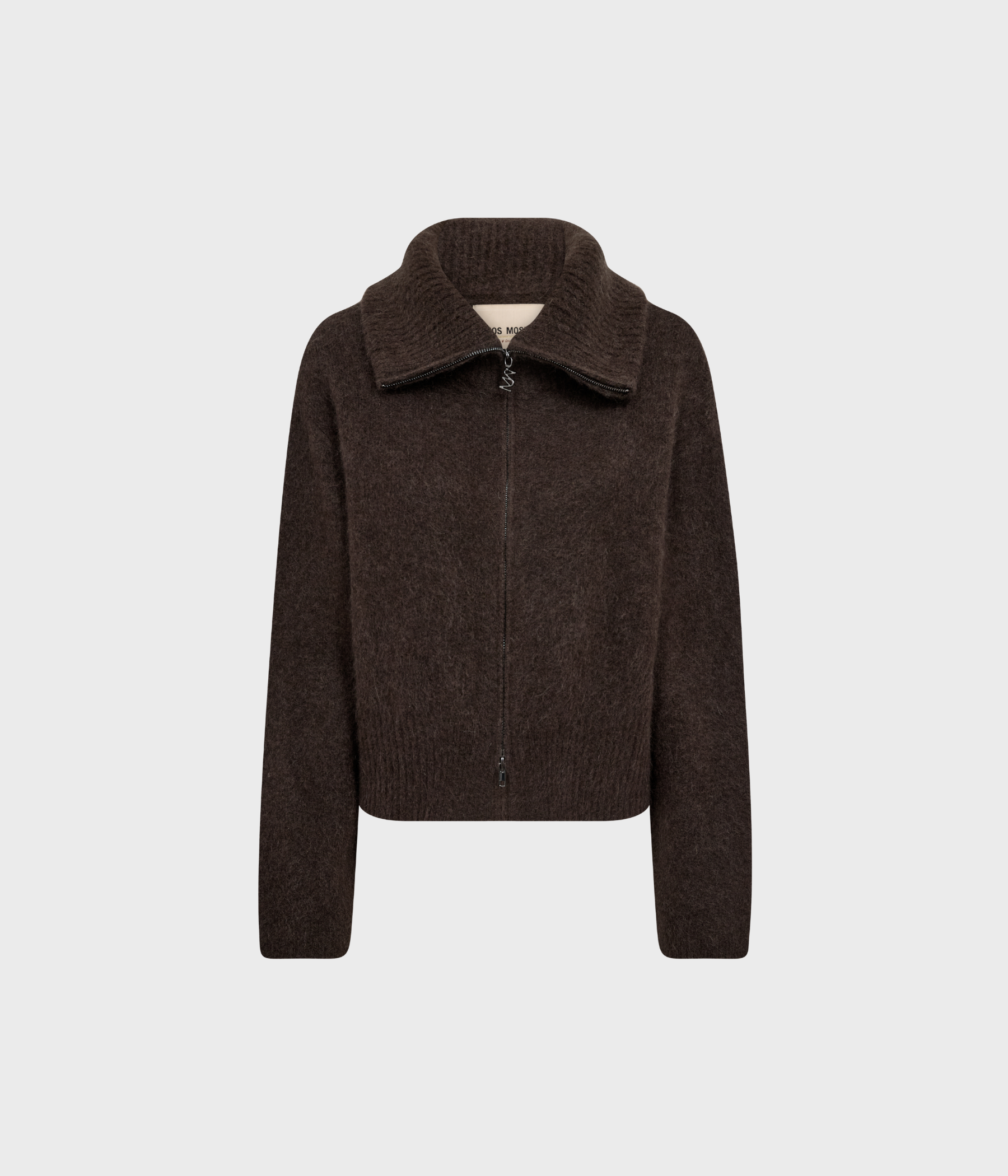 Mmhulda Knit Zip Cardigan (160 Delicioso)