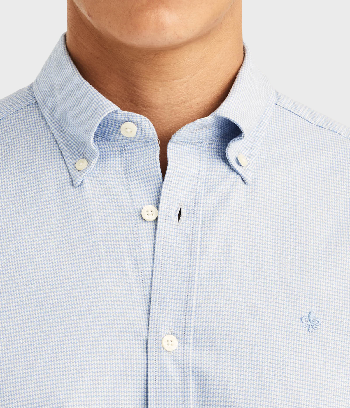 Watts Stretch Flannel Shirt-Slim Fit (56 BLUE)