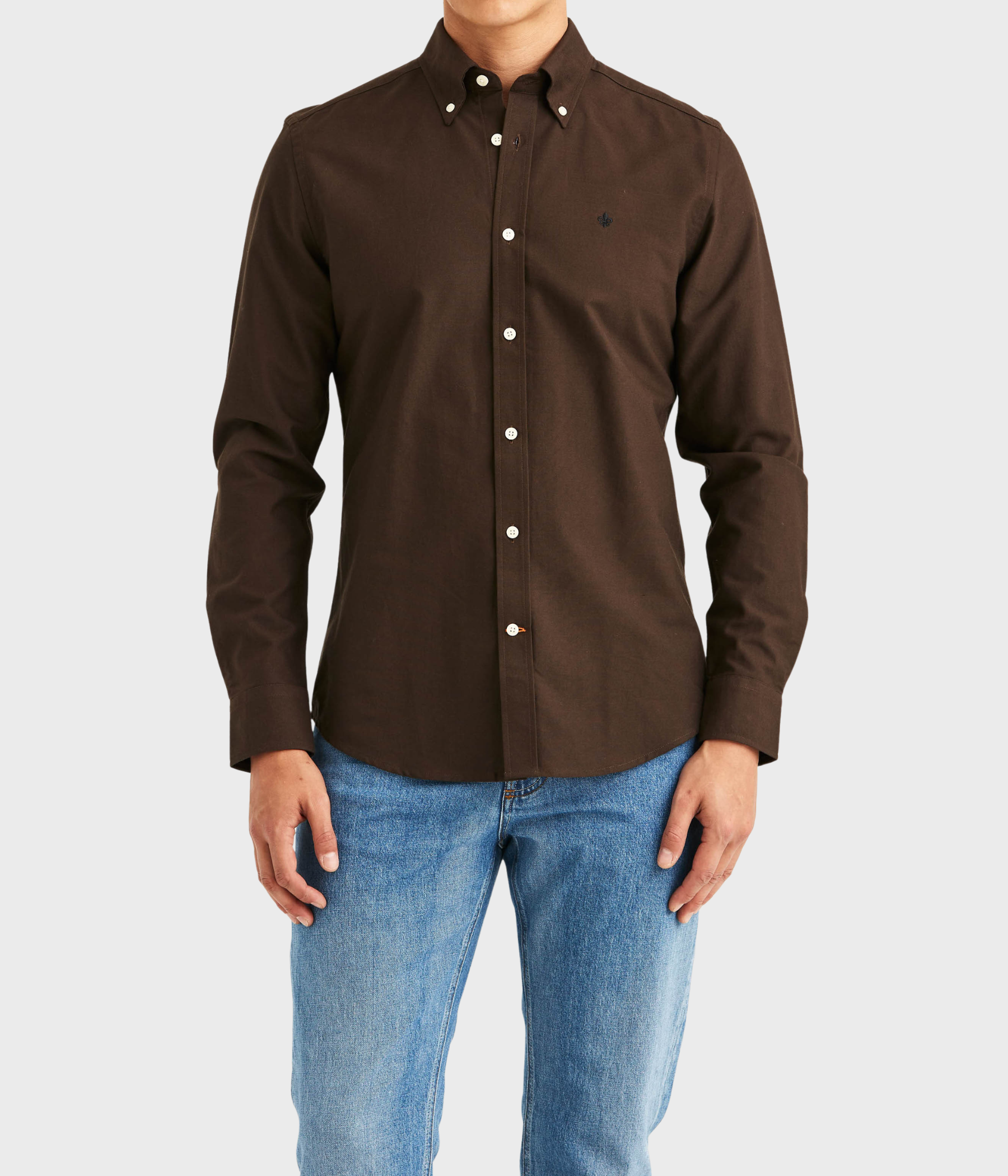 Douglas Oxford Shirt-Slim Fit (88 Brown)