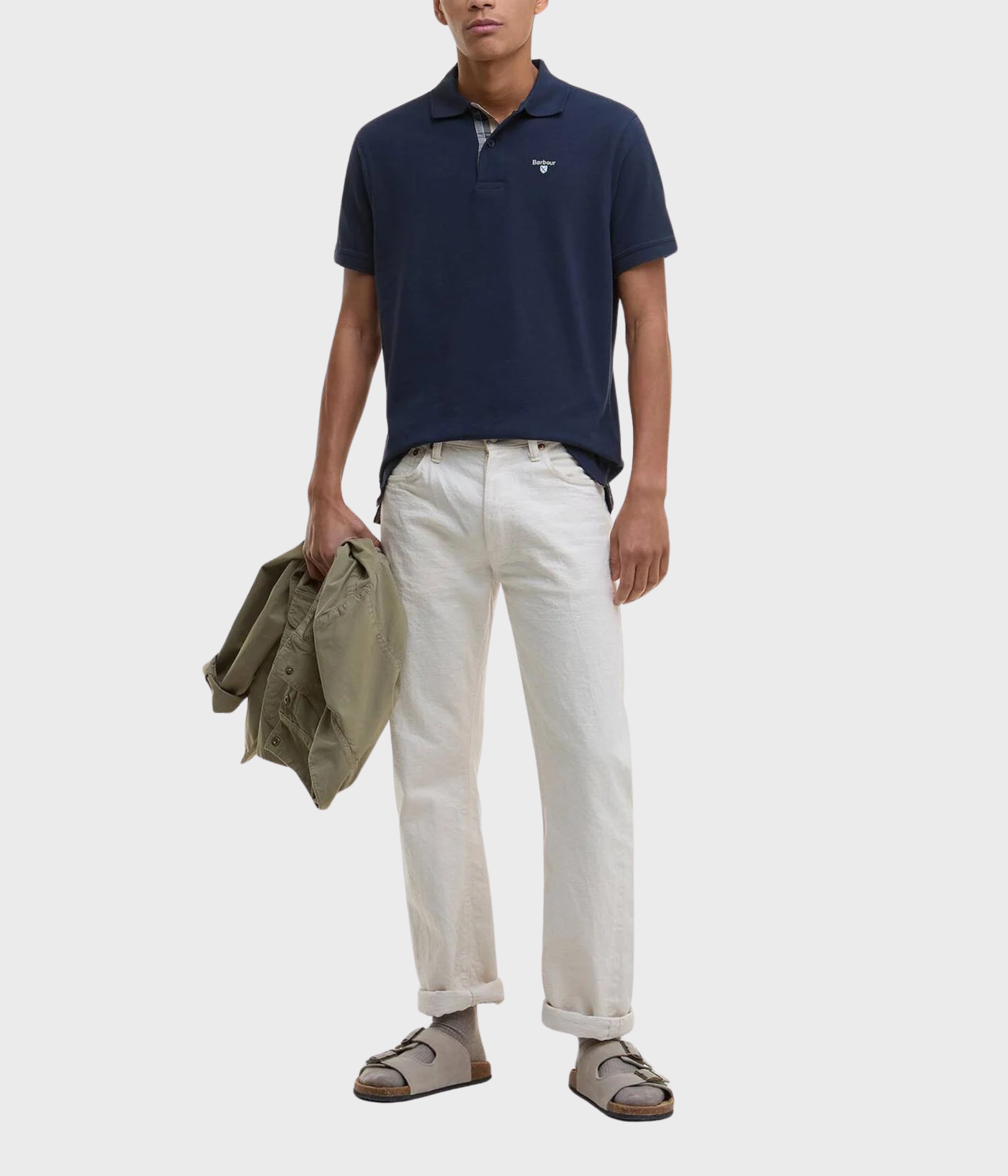 Barbour Trtn Piqu Polo (NY31 New Navy)