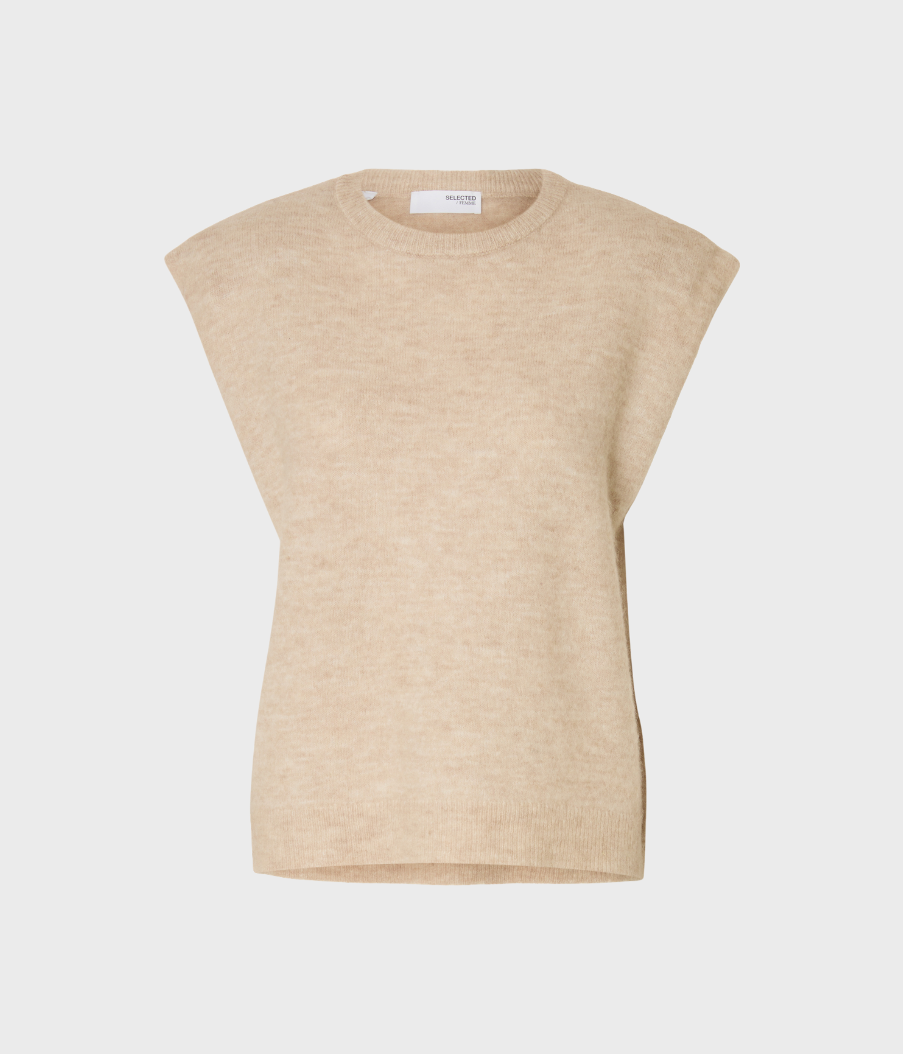 SLFLULU SL KNIT VEST (Birch Detail:MELANGE)