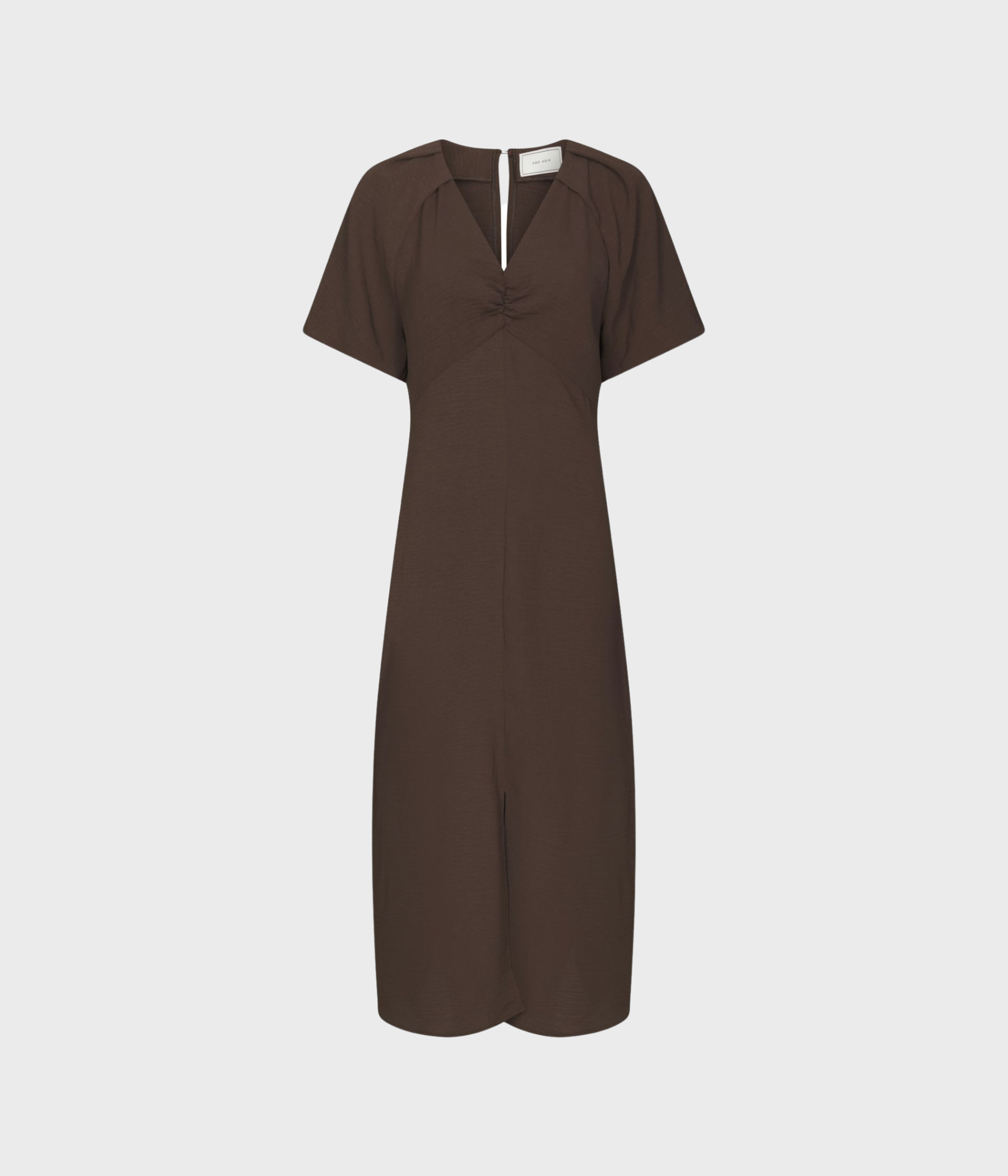 Bomba Structure Solid Dress (676 DARK BROWN)