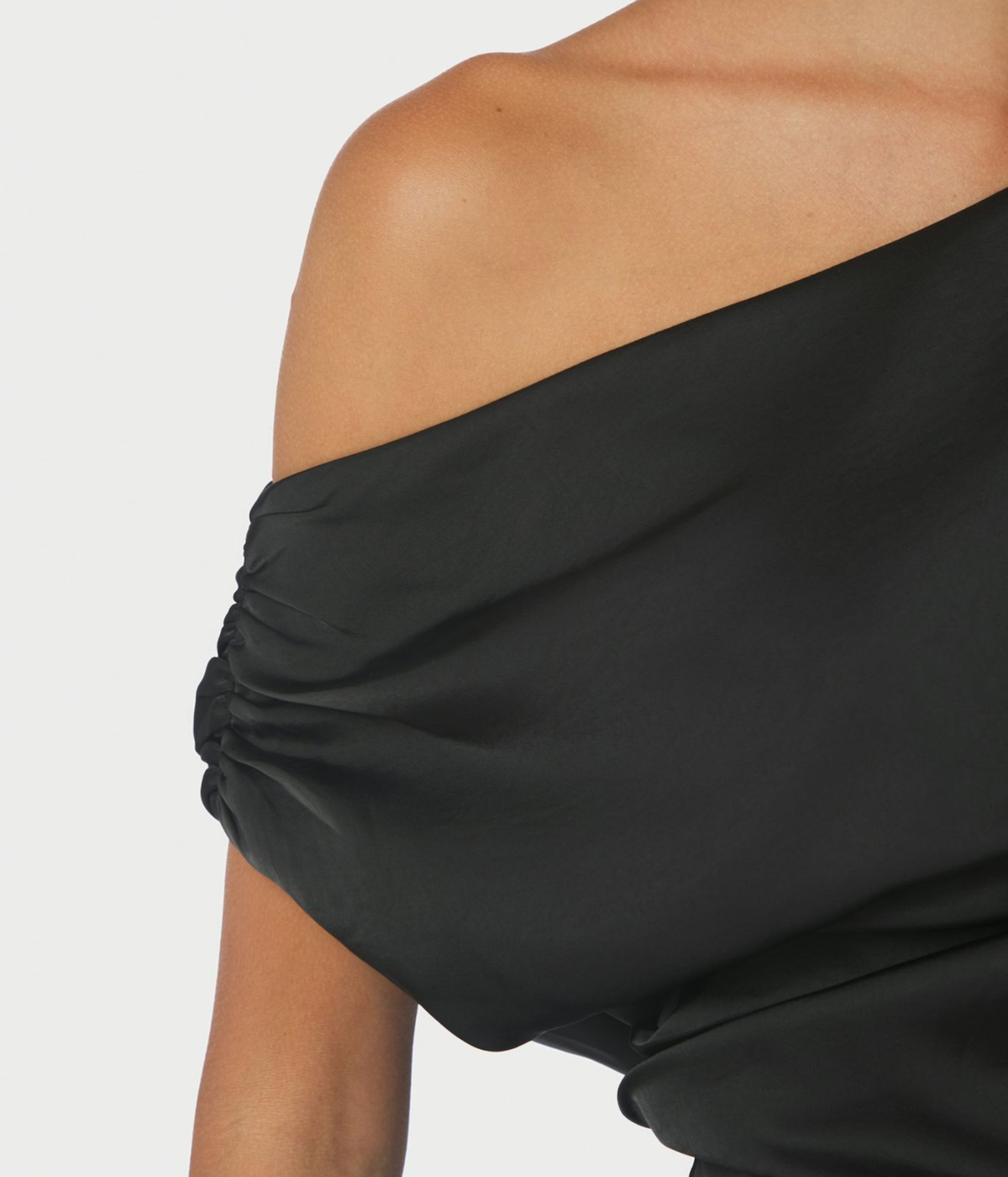 Lilith Heavy Sateen Dress (Black)