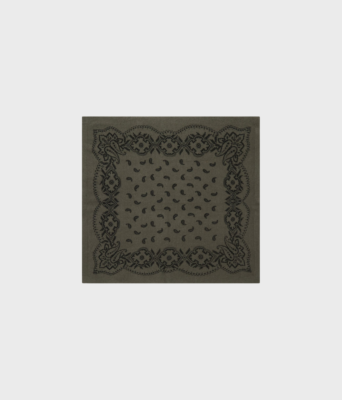 Adelina Paisley Knit Scarf (151 Army)