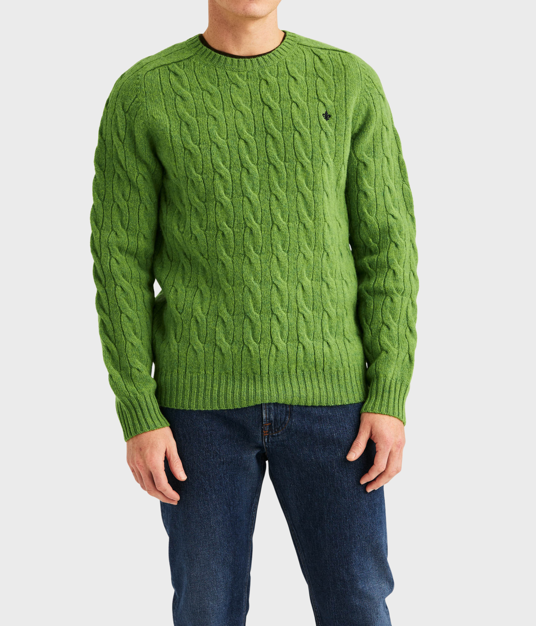 Archard Cable Sweater (70 Green)
