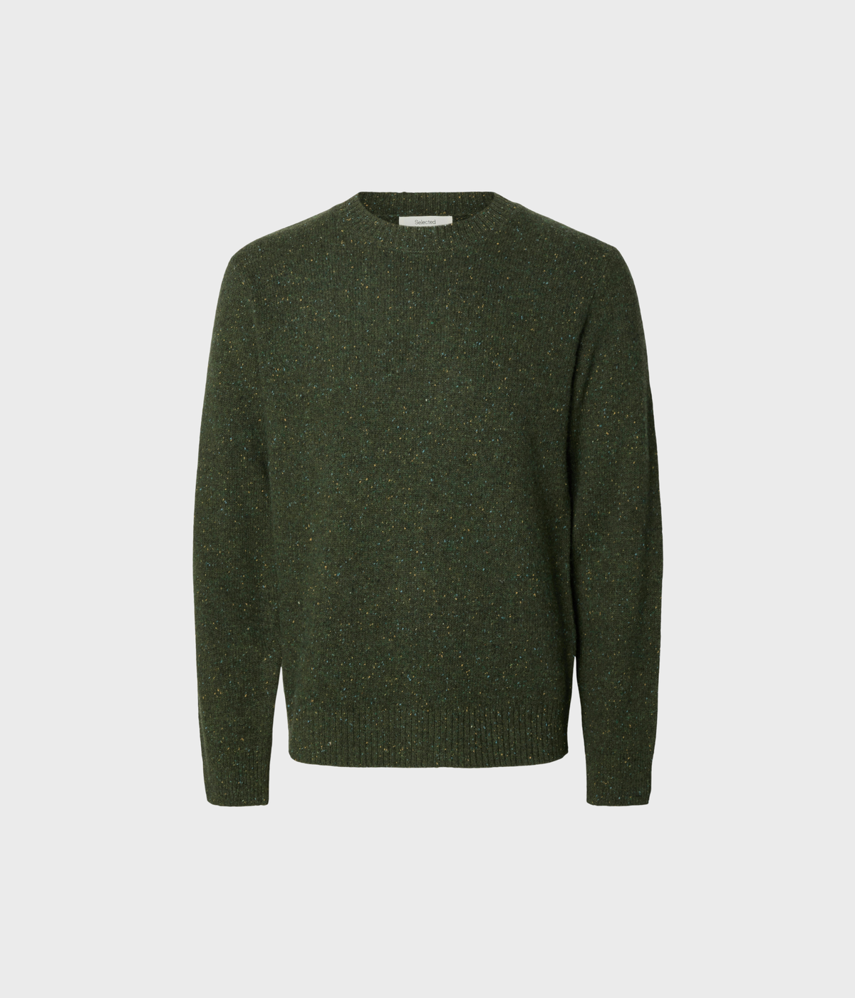 Slmneil Ls Knit Neps Crew Neck (Forest Night Detail:Neps)