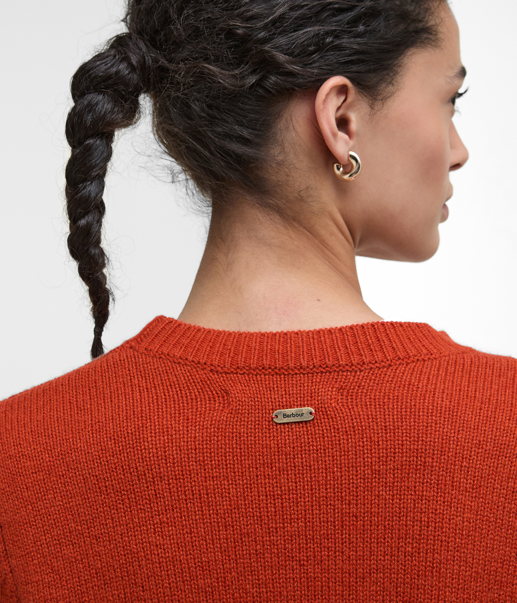 Barbour Woodhouse Knitted Jumper (OR74 Orange)