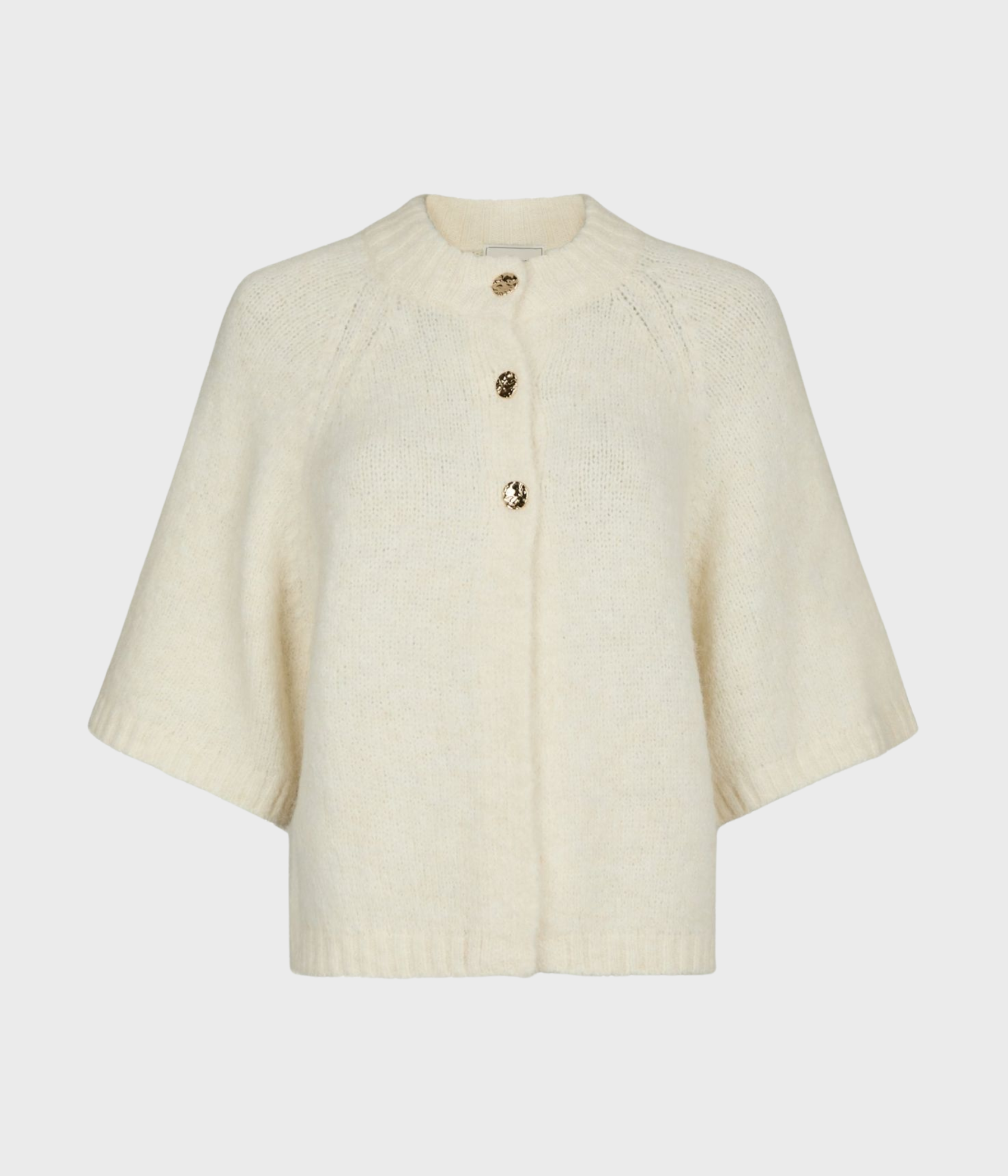 Benuta Fluffy Knit Cardigan. (121 Off White)