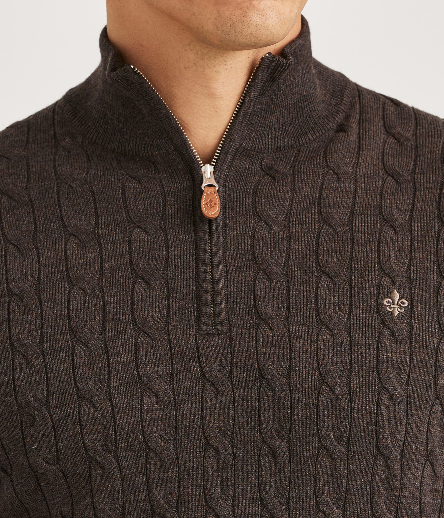 Merino Cable John Zip. (88 Brown)
