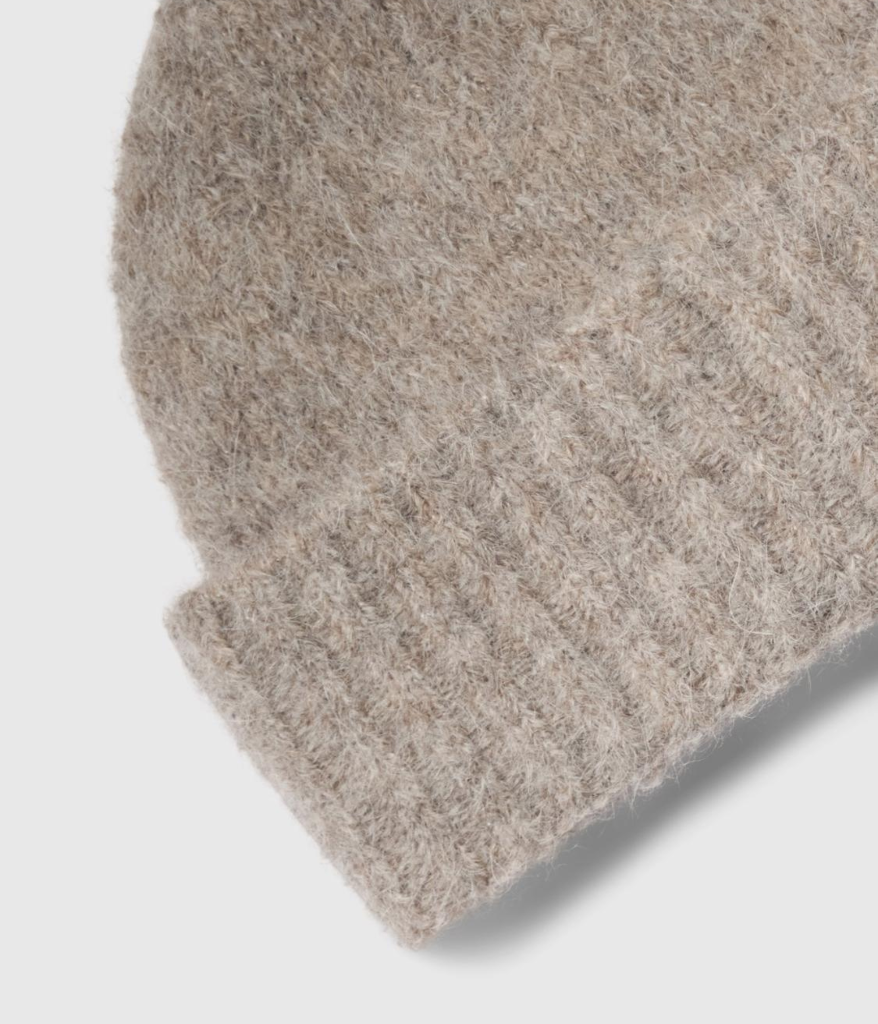 SLFGABRIELLA WOOL BLEND KNIT BEANIE. (Steel Gray)