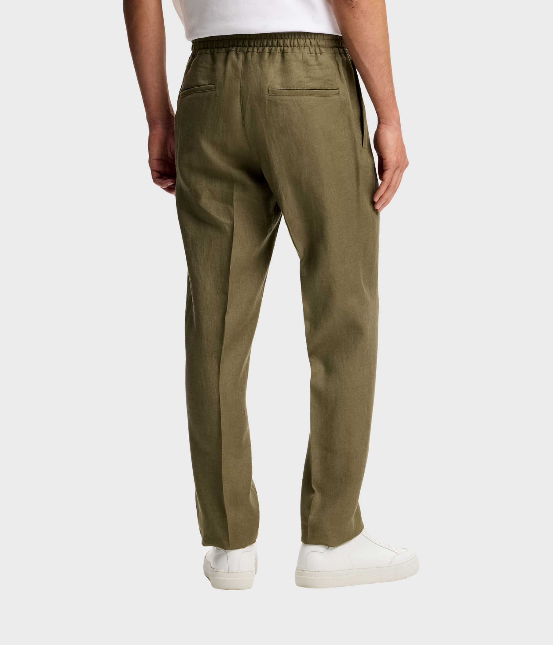 Soren Drape Linen Pants (E327 Kalamata) - D.O. Design Only