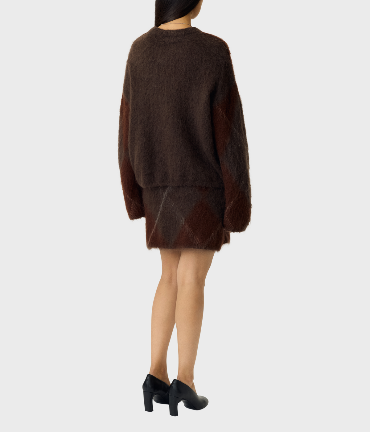 Yasargy Ls Mohair Blend Knit Pullover S. (Coffee Bean)