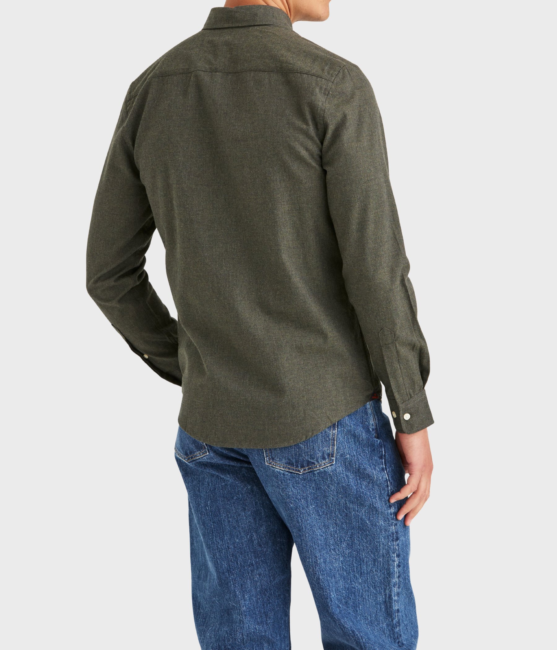 Watts Flannel Shirt-Slim Fit (78 Olive)