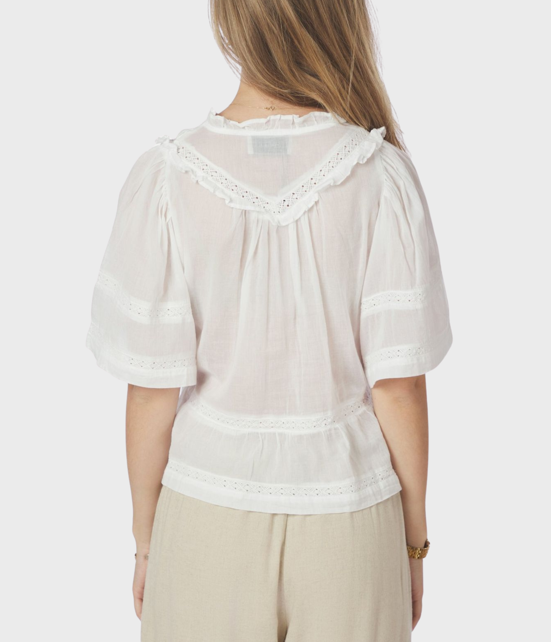 Evienne S Voile Top (120 White)