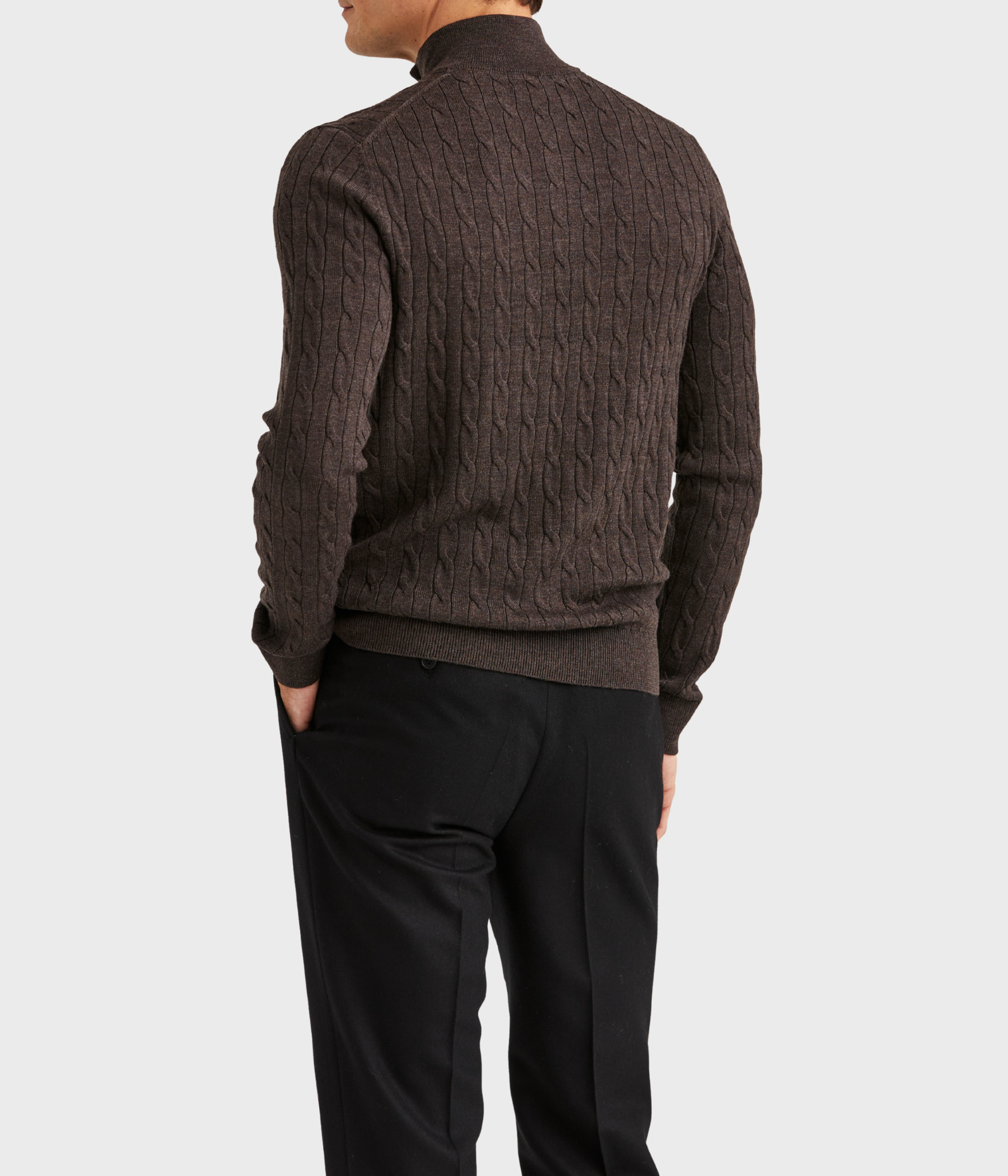 Merino Cable John Zip. (88 Brown)