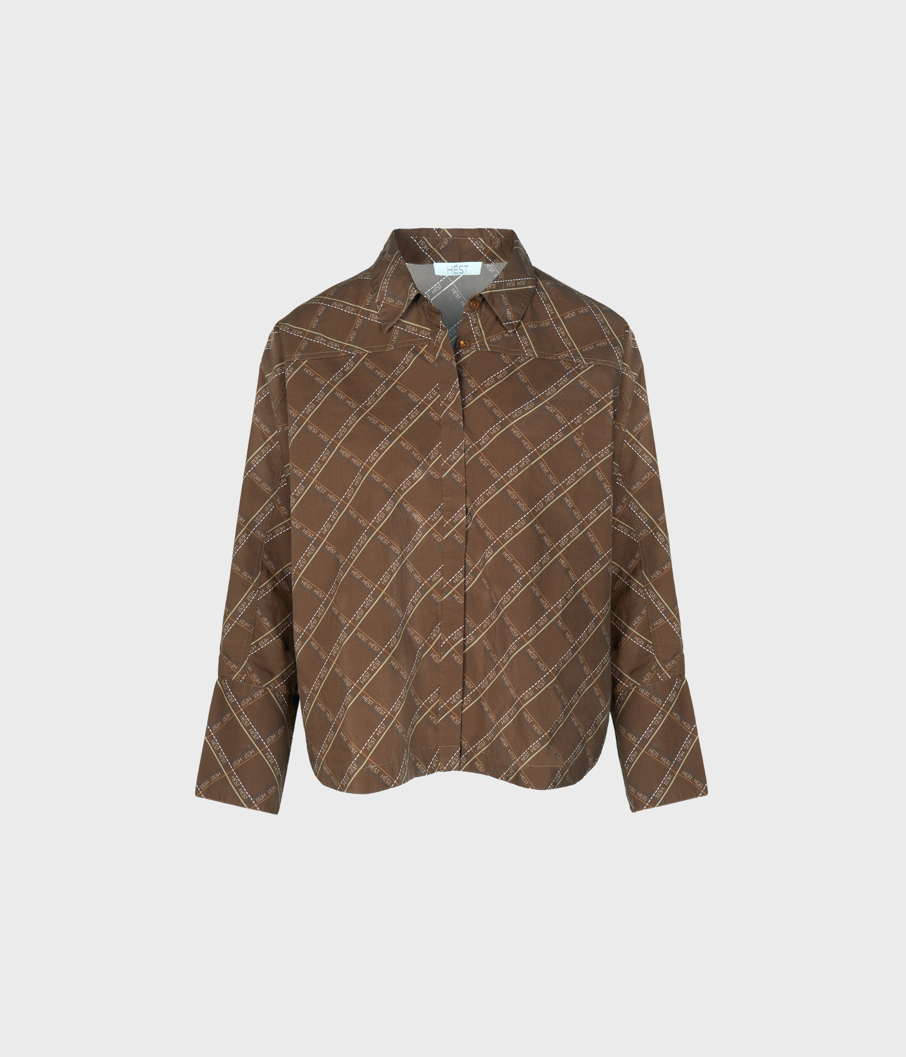 Senna Printed Shirt (6002 Dark Earth)