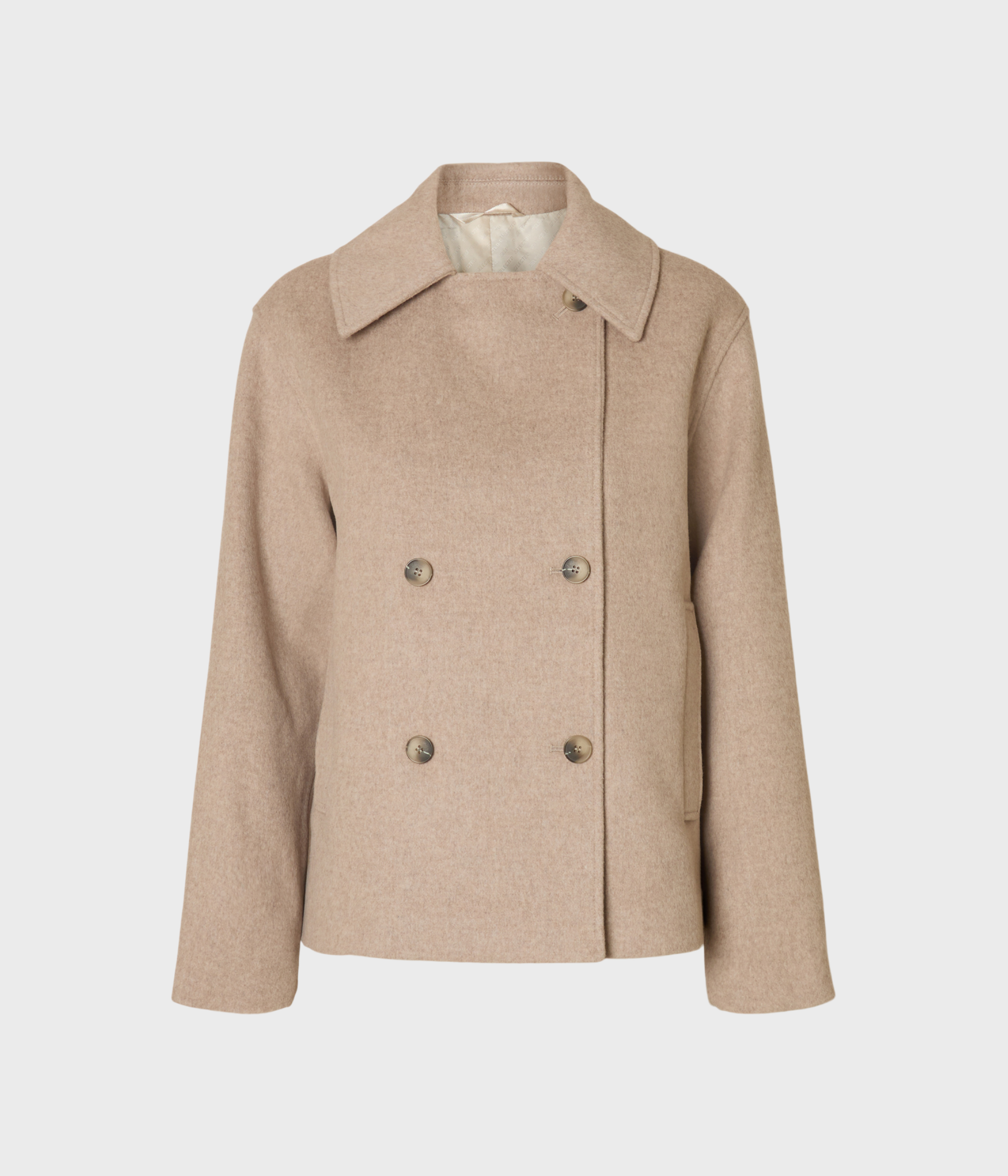 SLFALMA WOOL BLEND JACKET NOOS (Sandshell Detail:MELANGE)