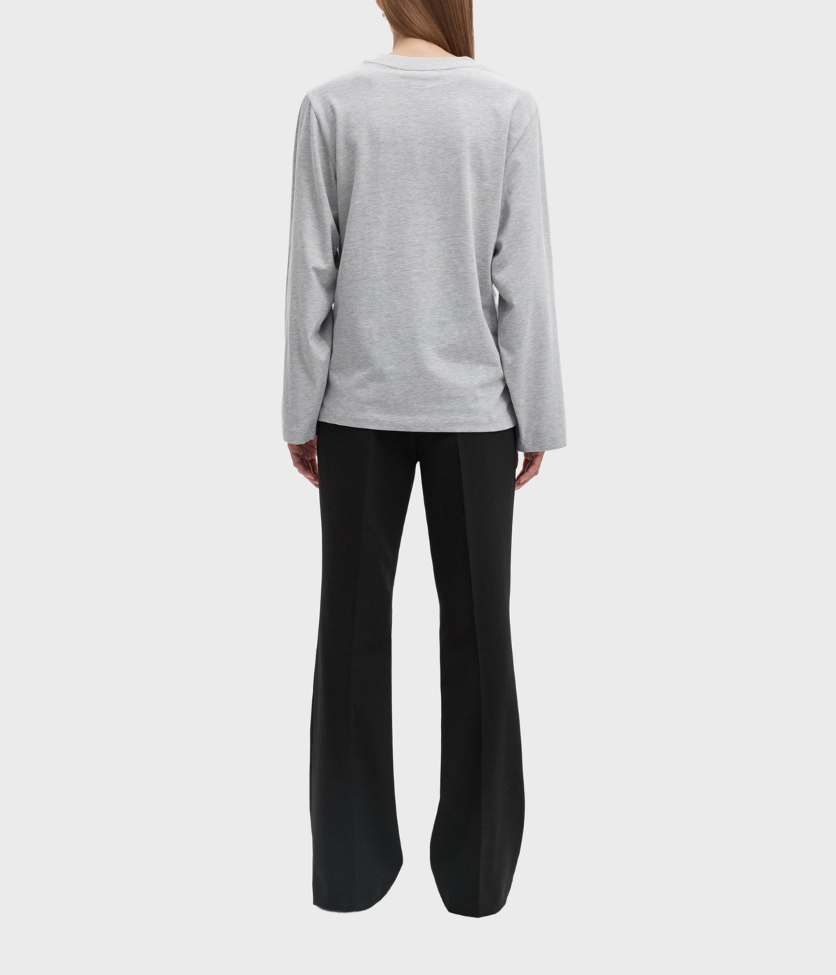 Slfrita Mw Slim Flared Pant Fd. (Black)