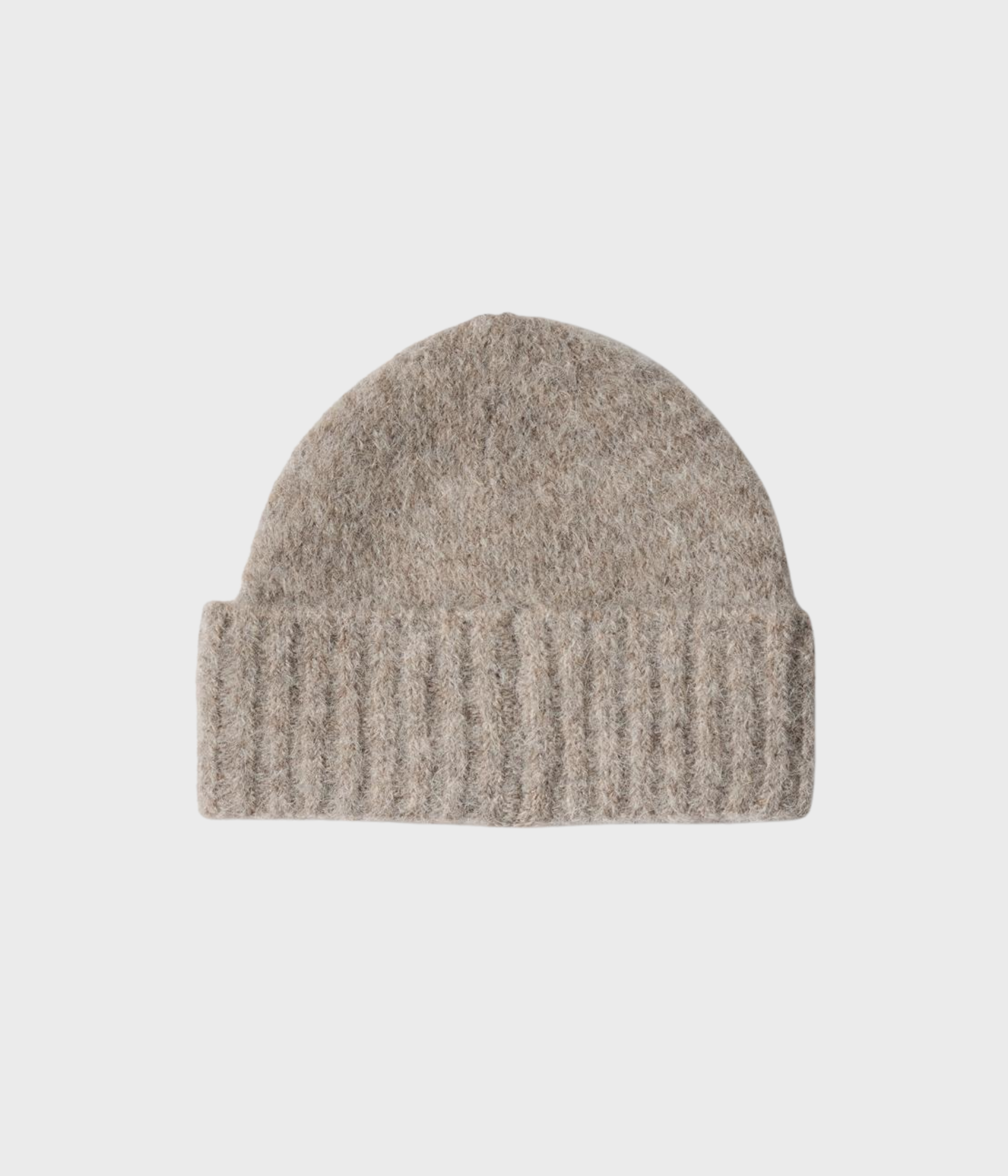 SLFGABRIELLA WOOL BLEND KNIT BEANIE. (Steel Gray)