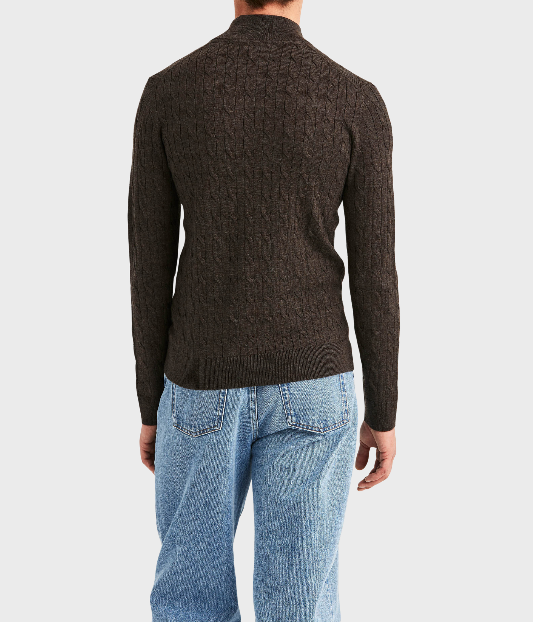 Merino Cable John Zip (88 Brown)