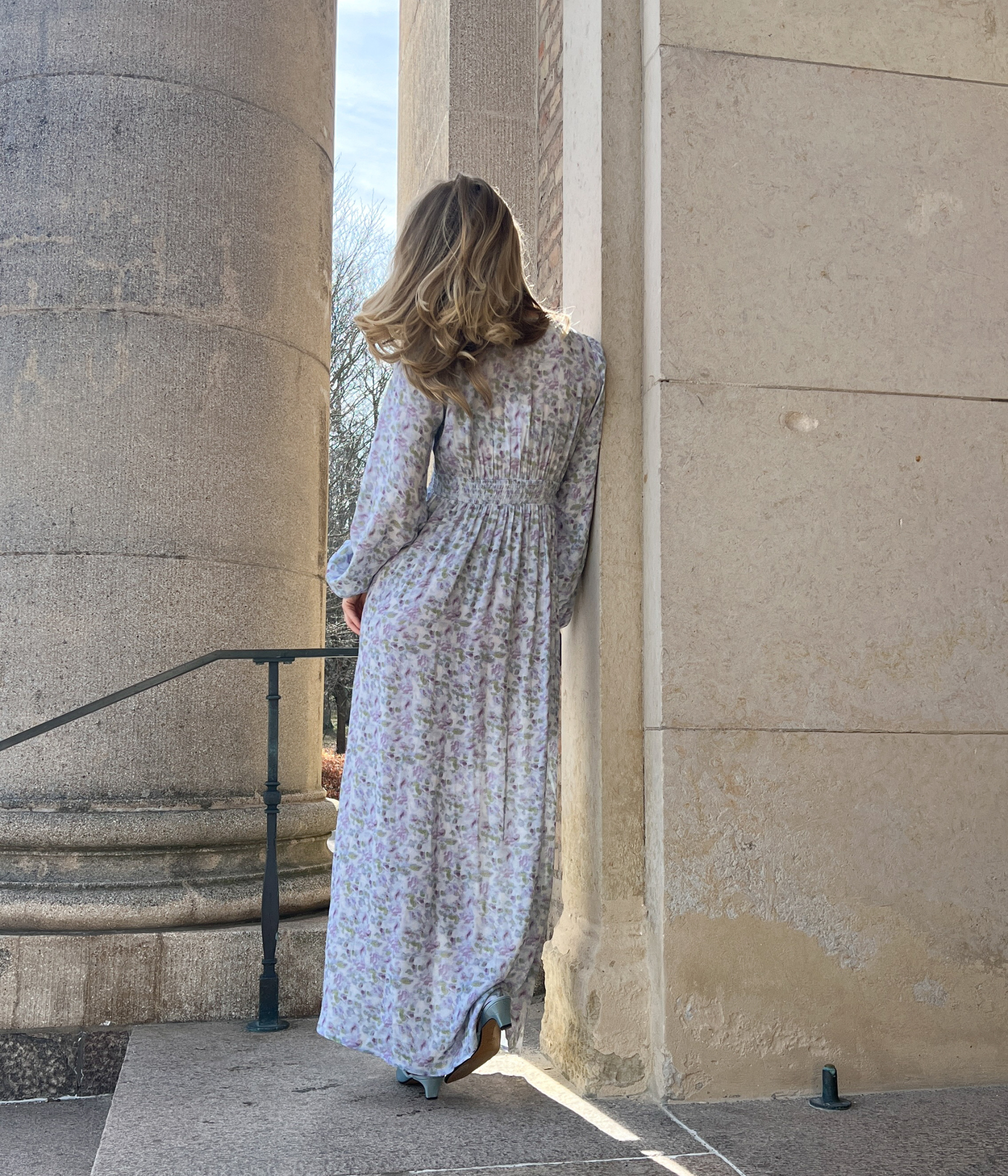 Lilith Maxi Dress (Cinthia Blue Print)