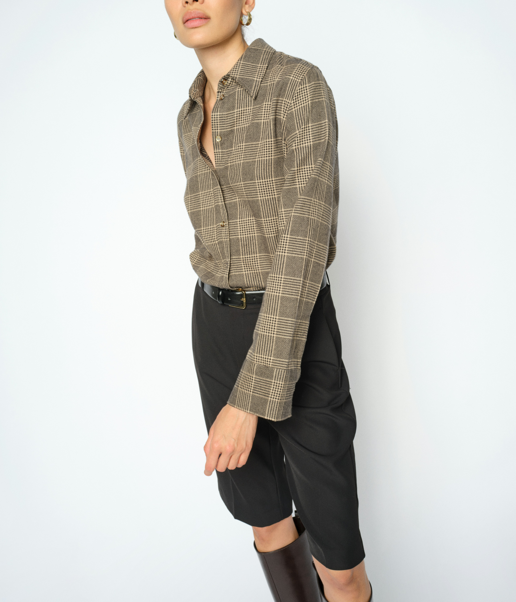Mmayen Princ Check Shirt (801 Black)