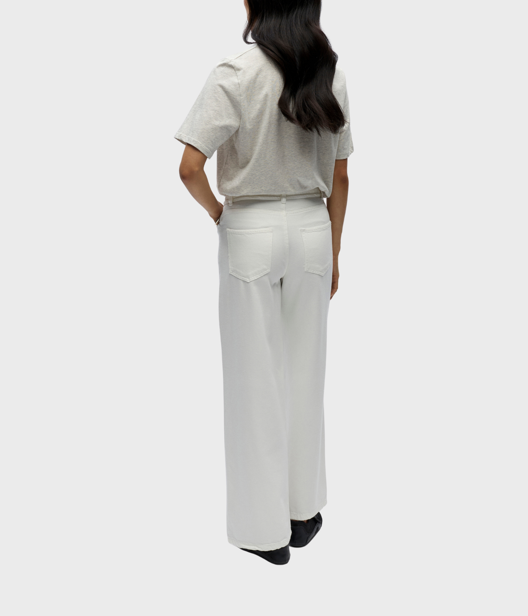 OBJROSIE MW WIDE JEANS NOOS (Cloud Dancer) - D.O. Design Only