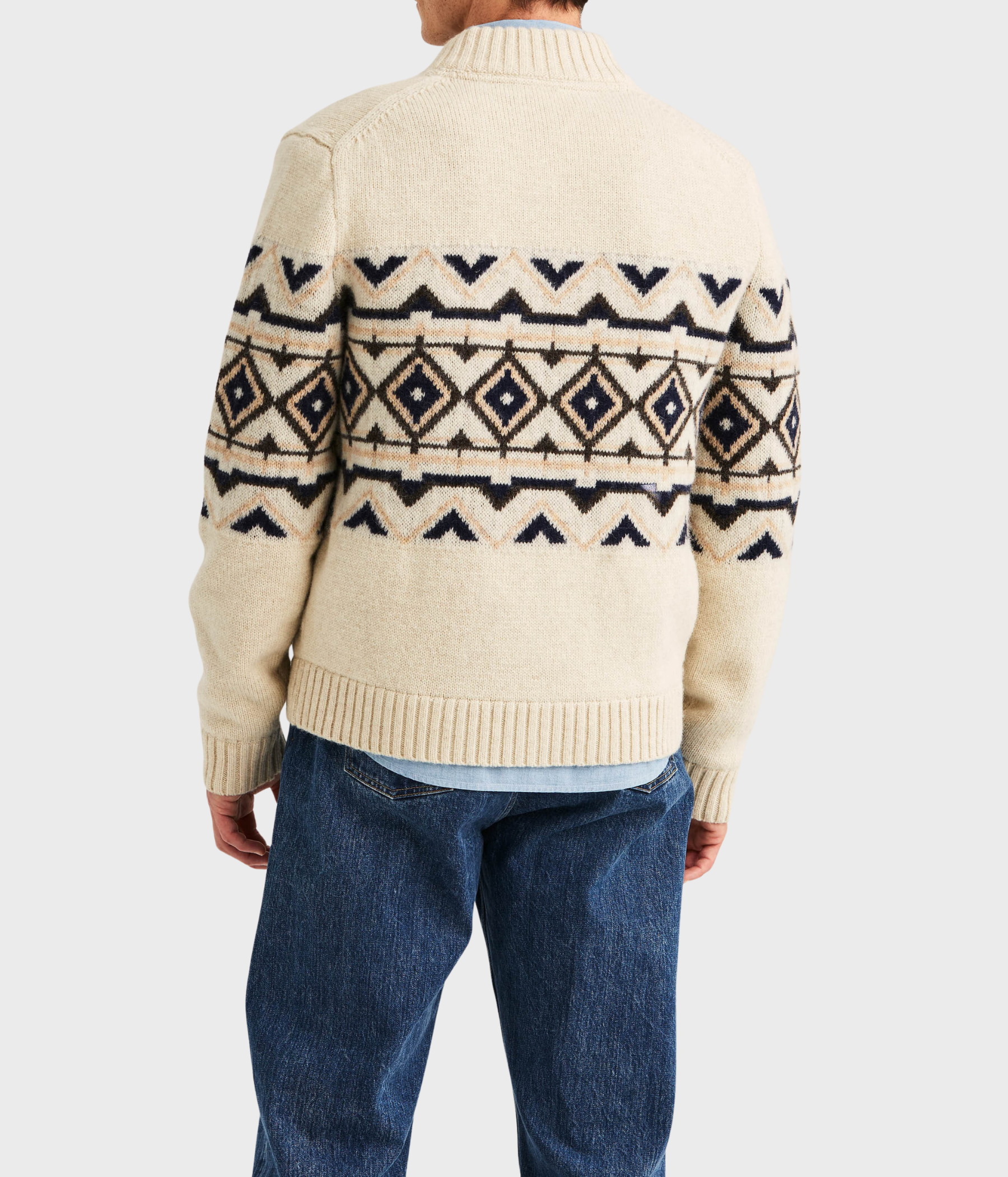 Hadley Zip Cardigan (02 Off white)