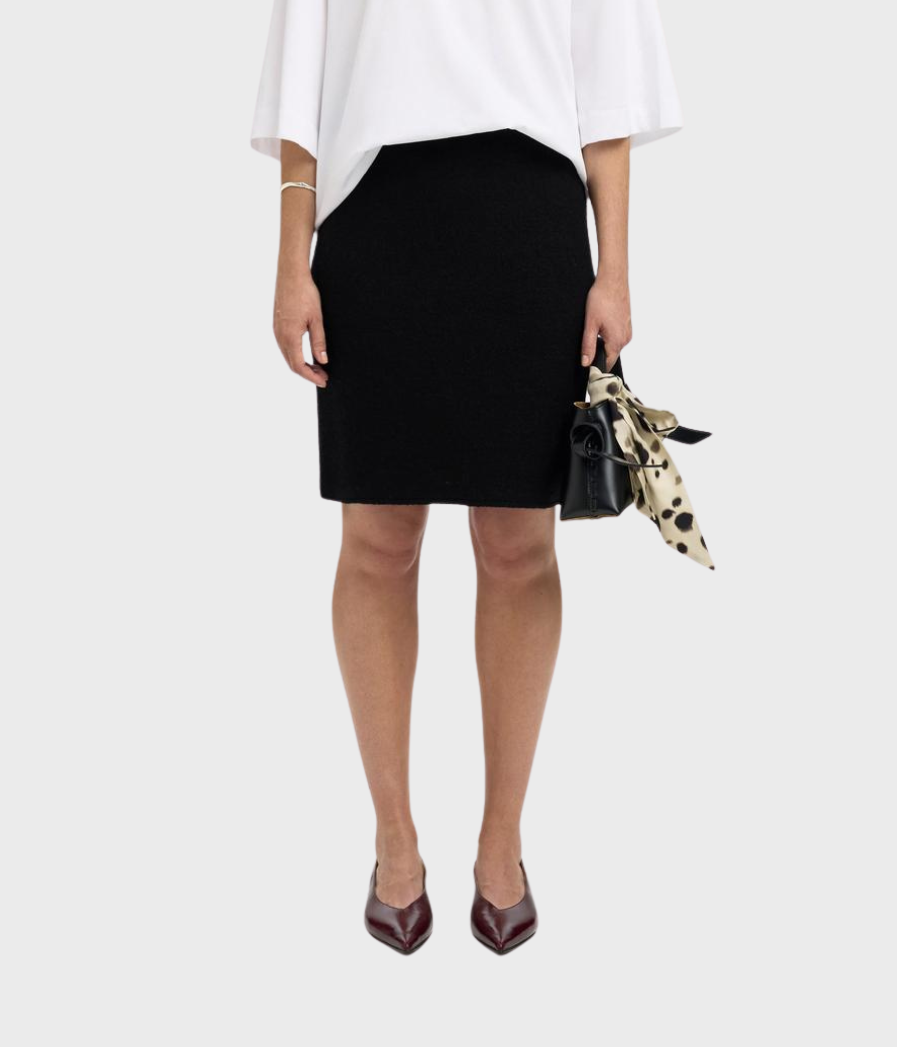 SLFDARLA HW KNIT SKIRT (Black)