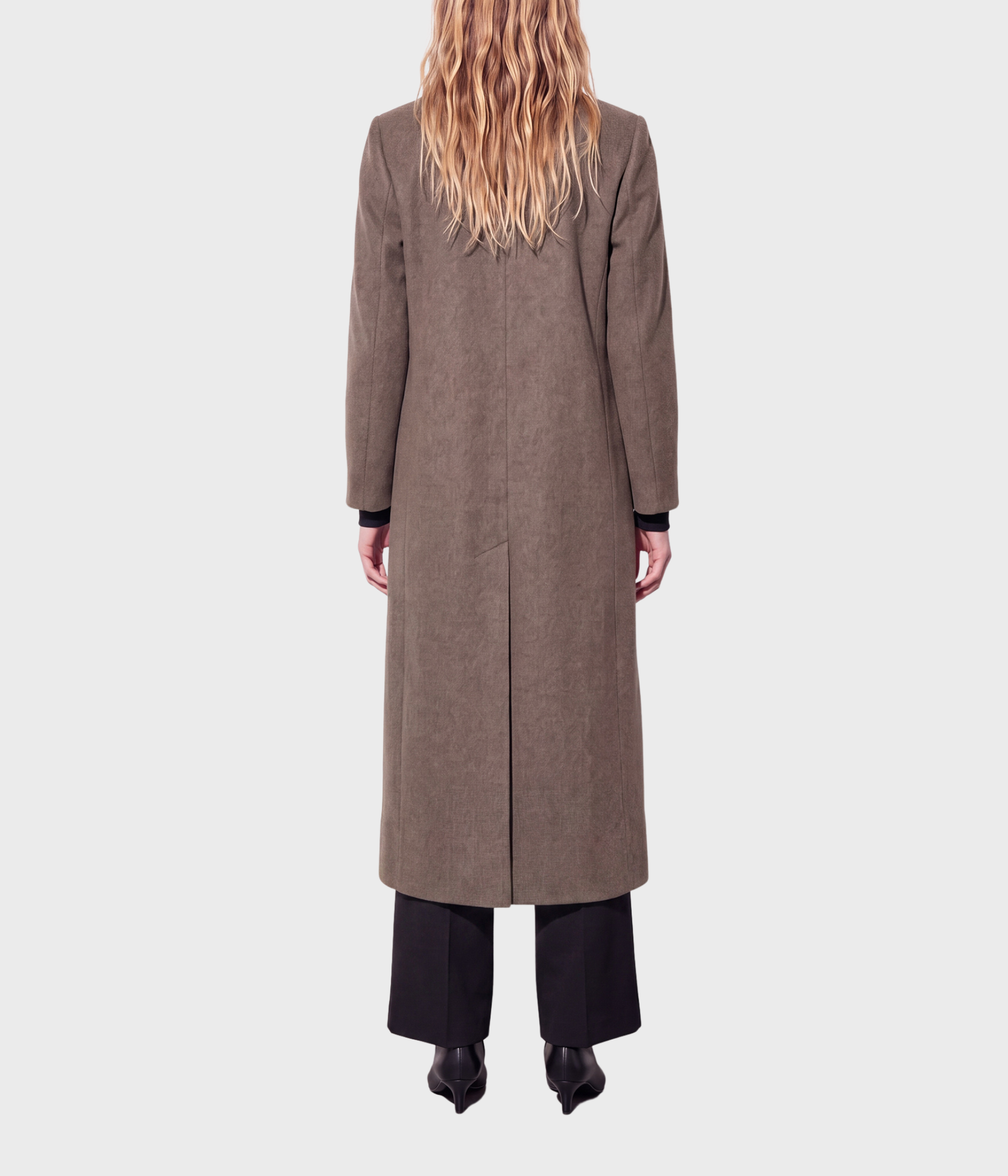 Charlotte Coat (90900Mole Brown Melange)
