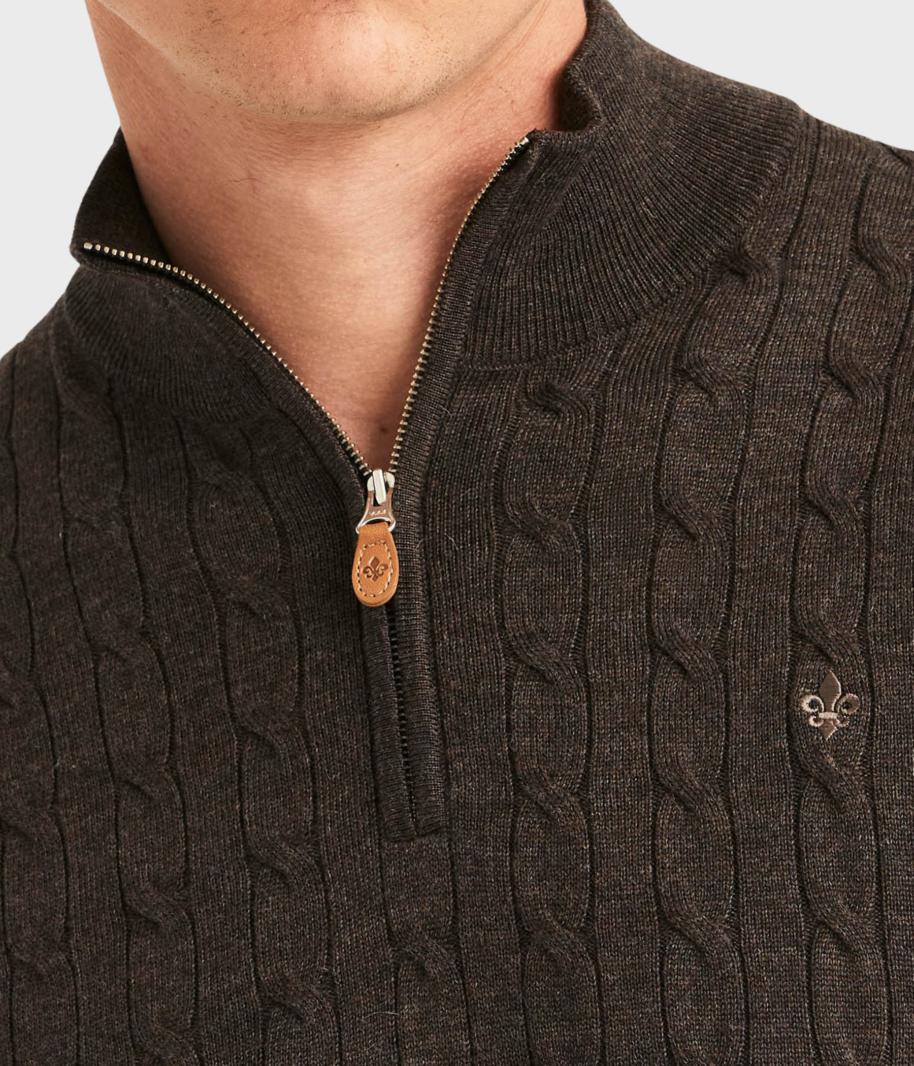 Merino Cable John Zip (88 Brown)