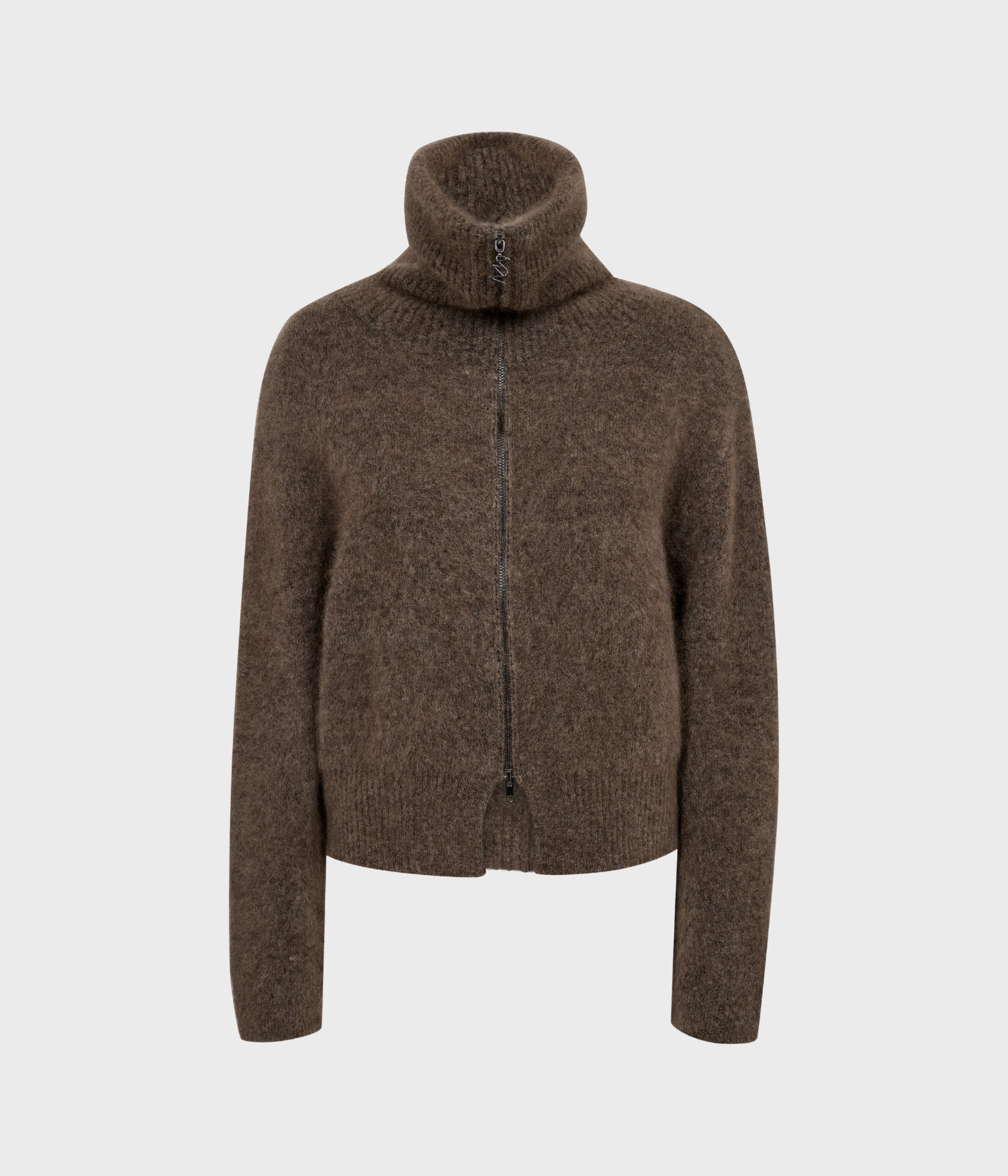 Mmhulda Knit Zip Cardigan (844 Bracken)