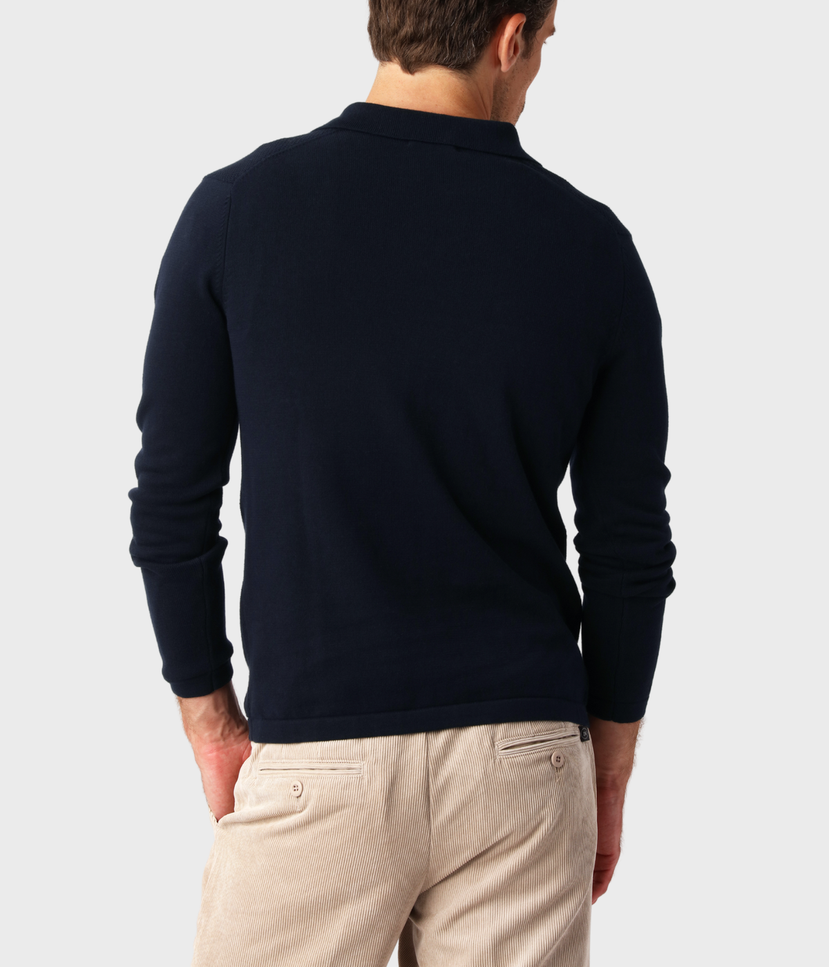 Cotton Half Zip (Navy)