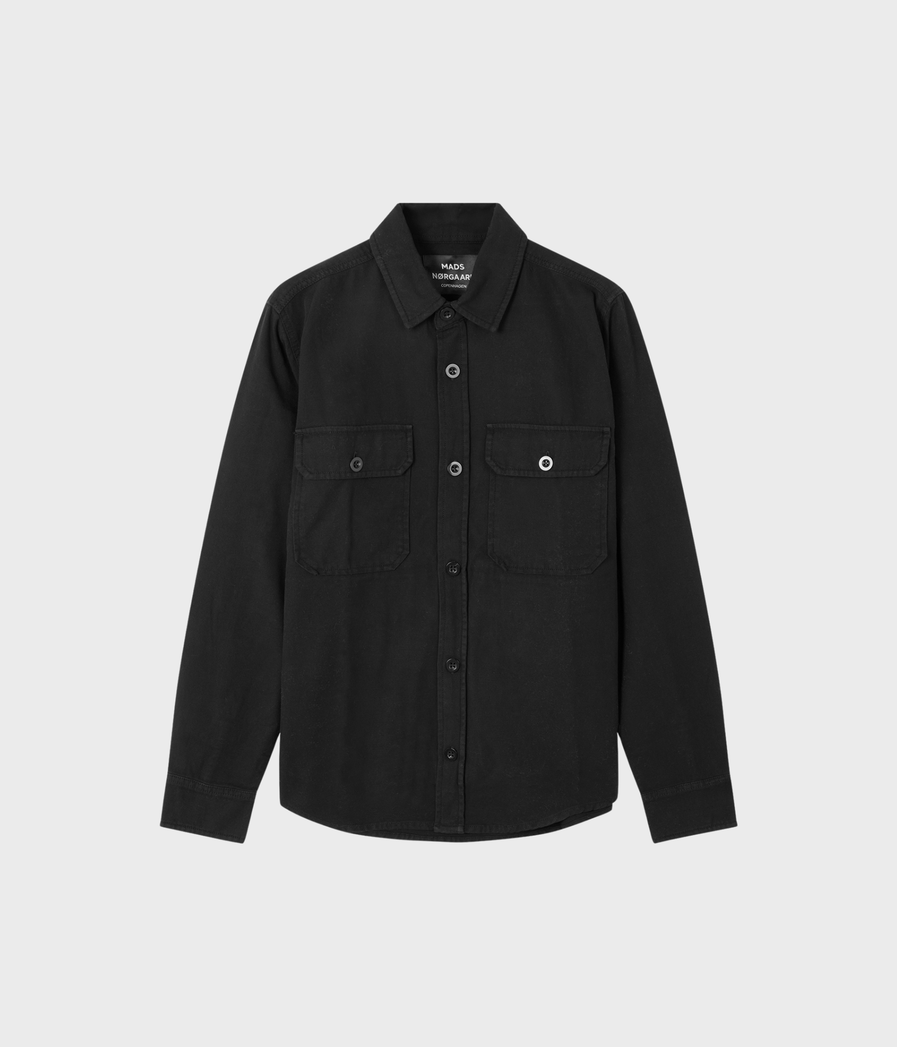 Dyed Canvas Skyler Shirt. (1 Black)