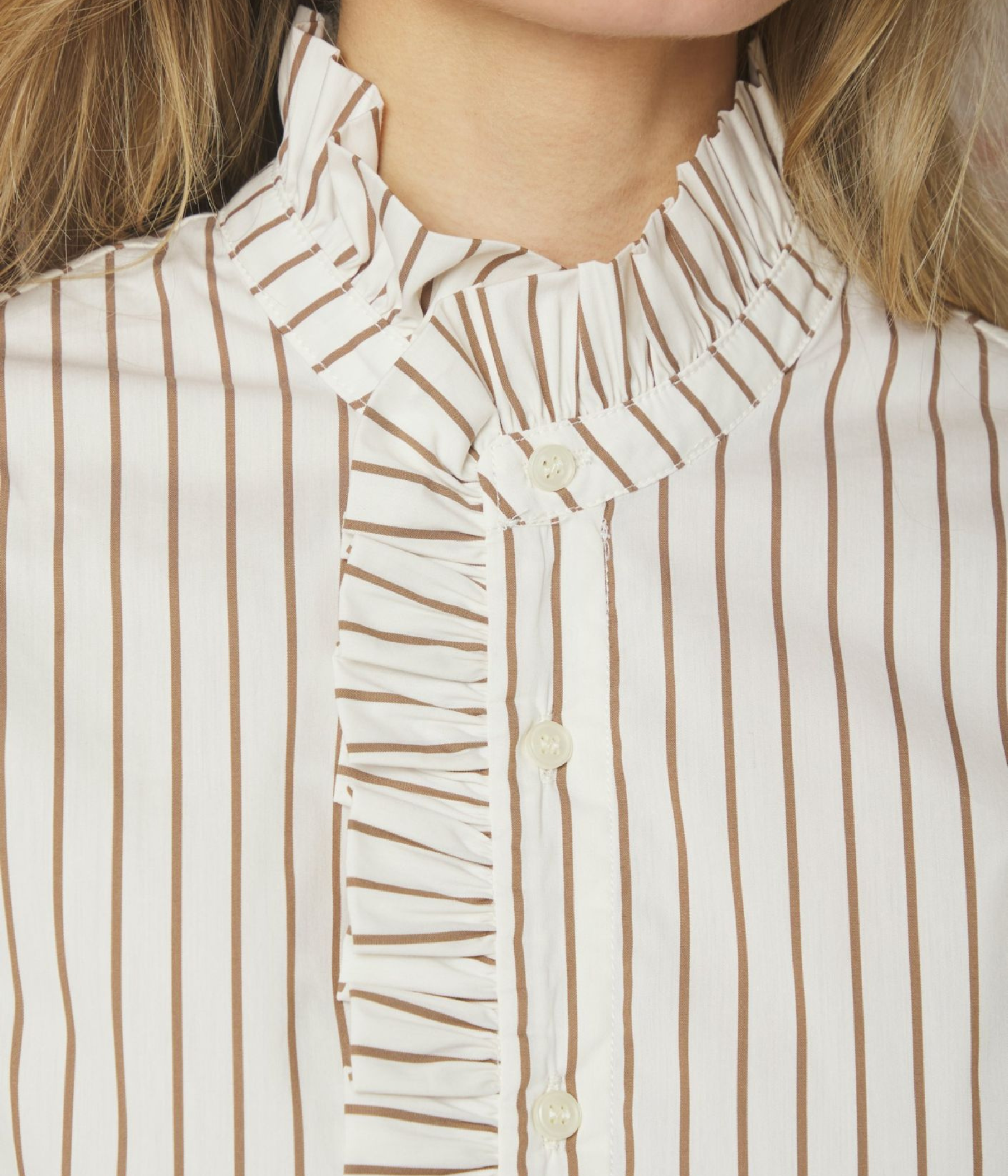 Nellie Wide Stripe Dress (124 Ivory)