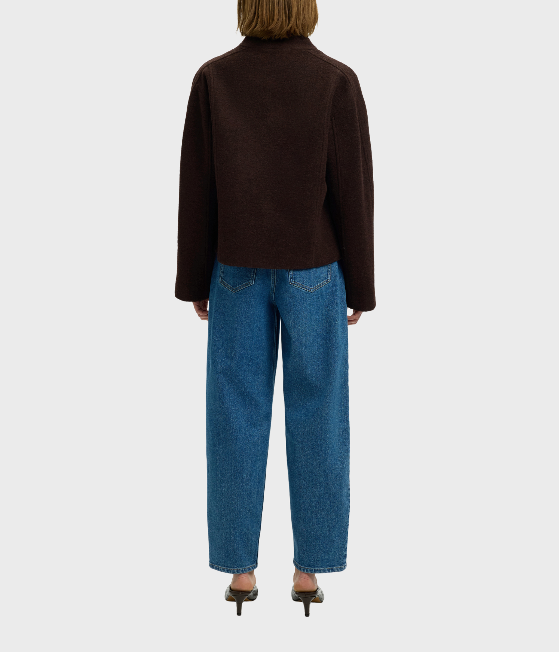 Slwjacqueline Wool Blend Jacket Noos (Delicioso Detail:MELANGE)