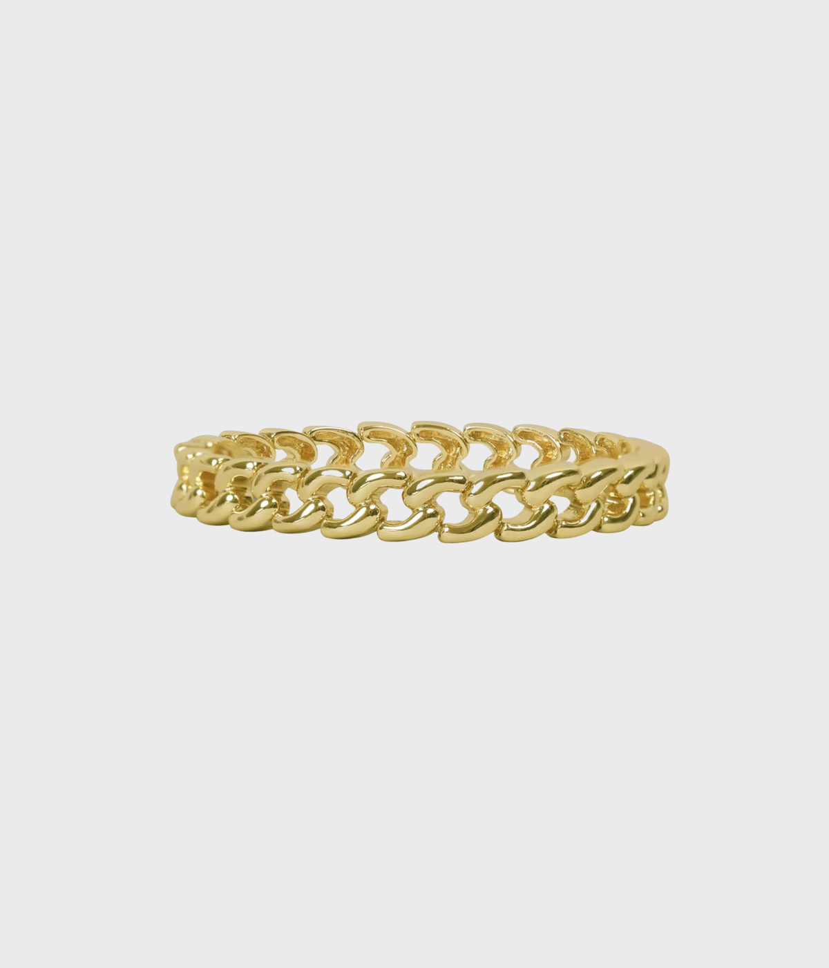 Union Small Elastic Chain Brace Plain (Gold)