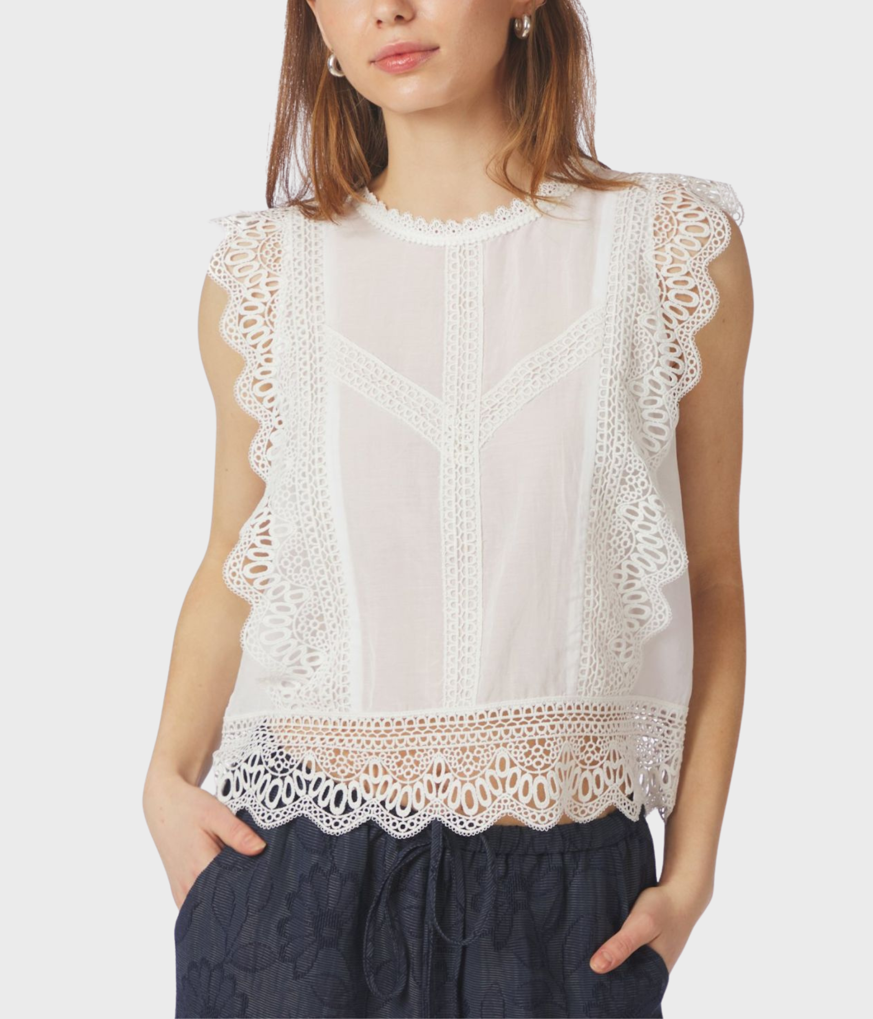 Samia Lace Top (120 White)