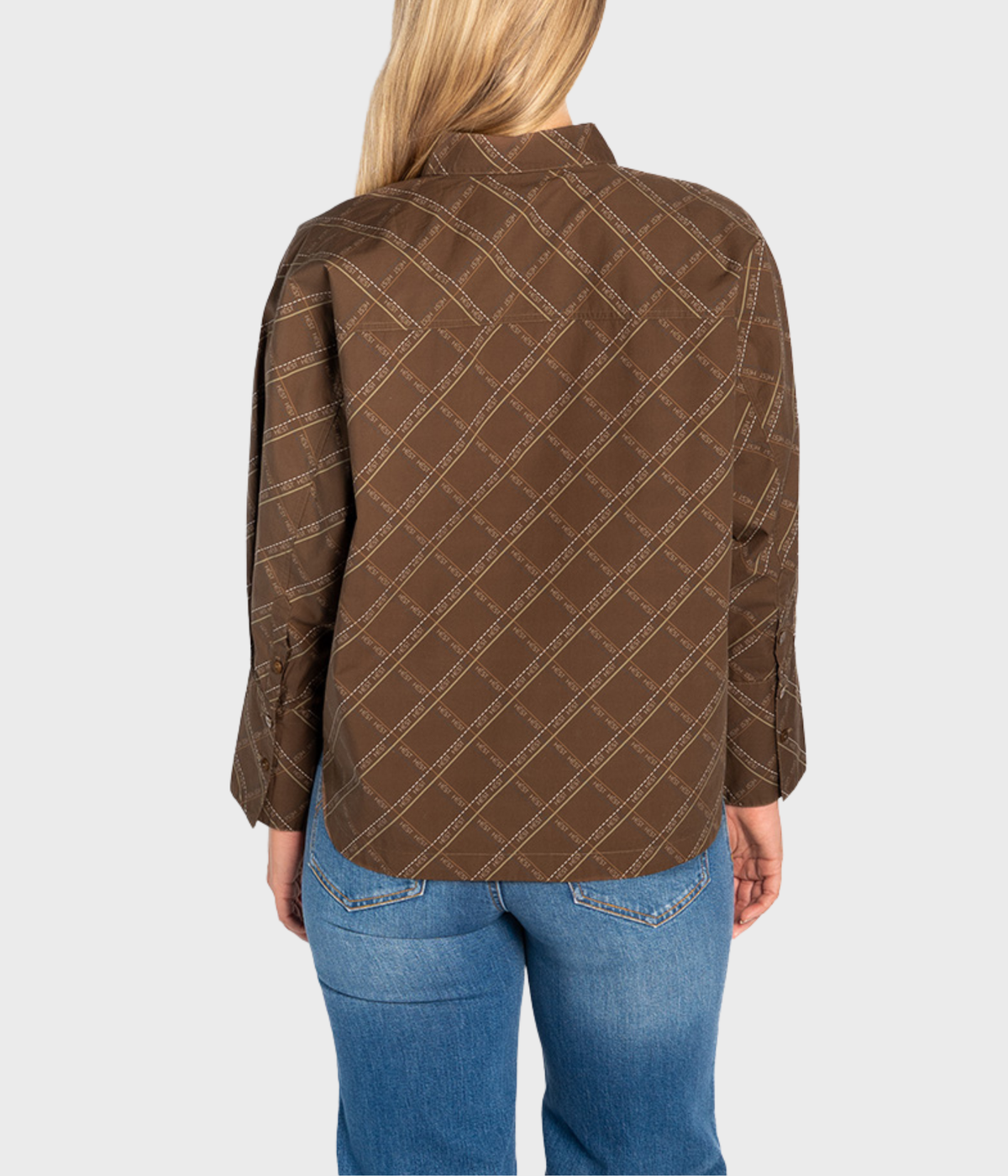 Senna Printed Shirt (6002 Dark Earth)