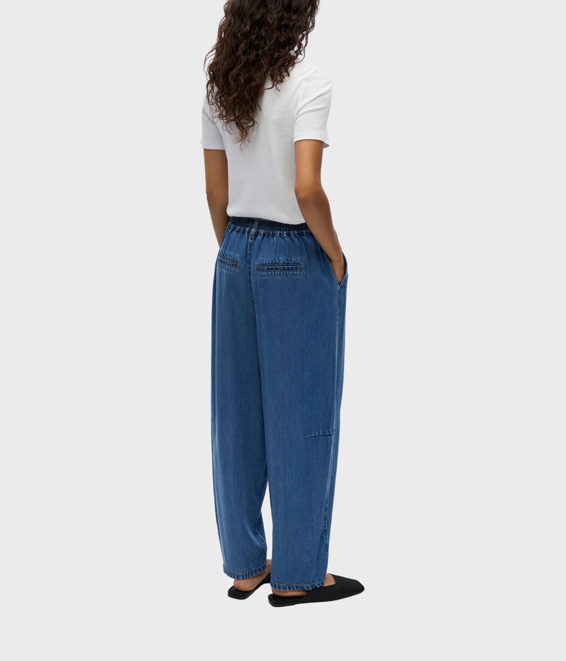 Objframe Mw Ankel Barrel Pant Noos (Medium Blue Denim)
