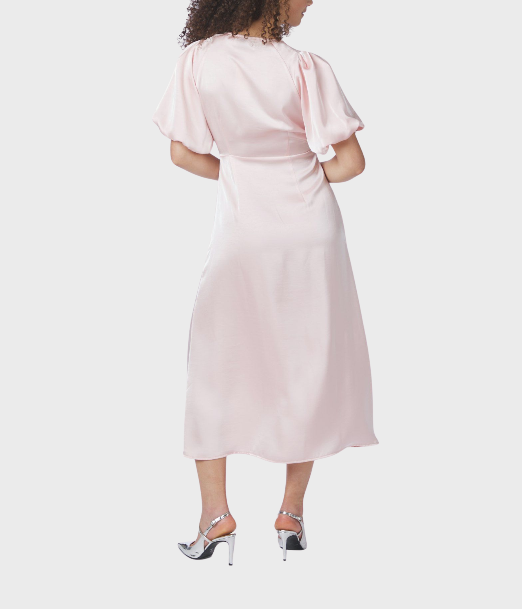 Illana Heavy Sateen Dress. (754 Light pink)