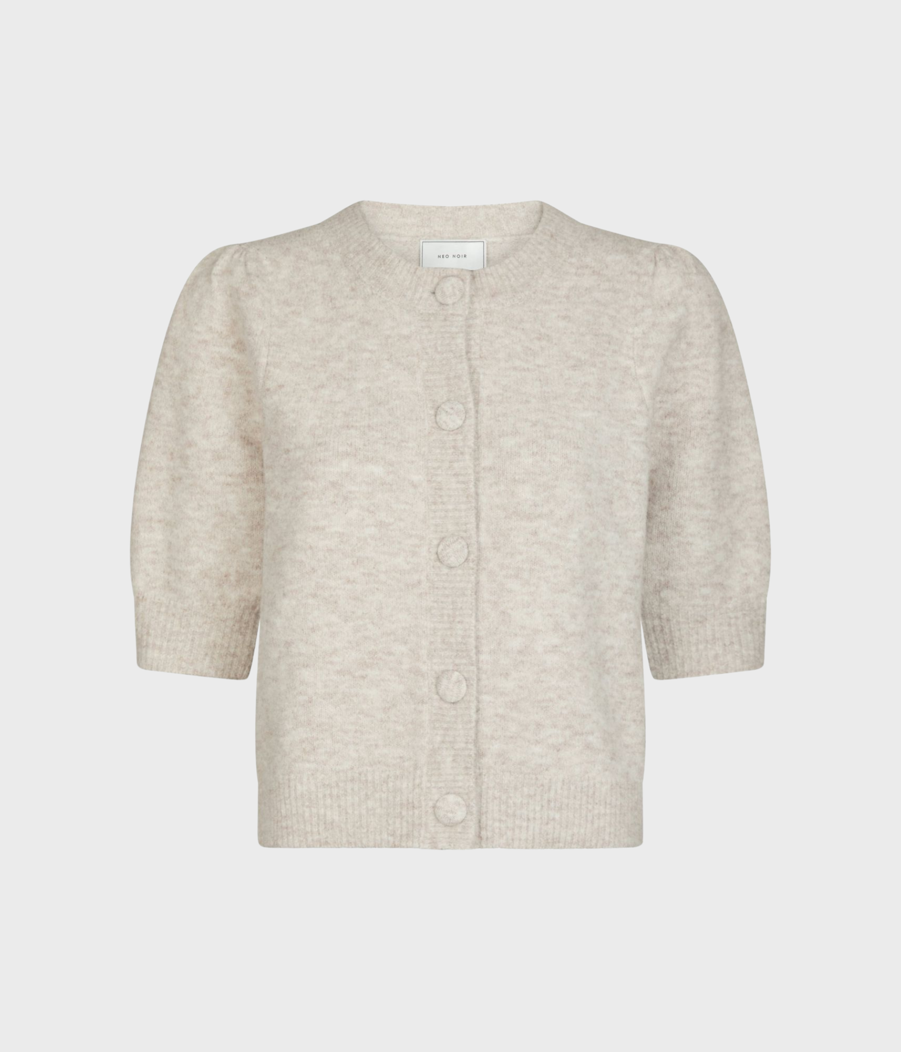 Trudy Knit Cardigan. (976 Beige Melange)