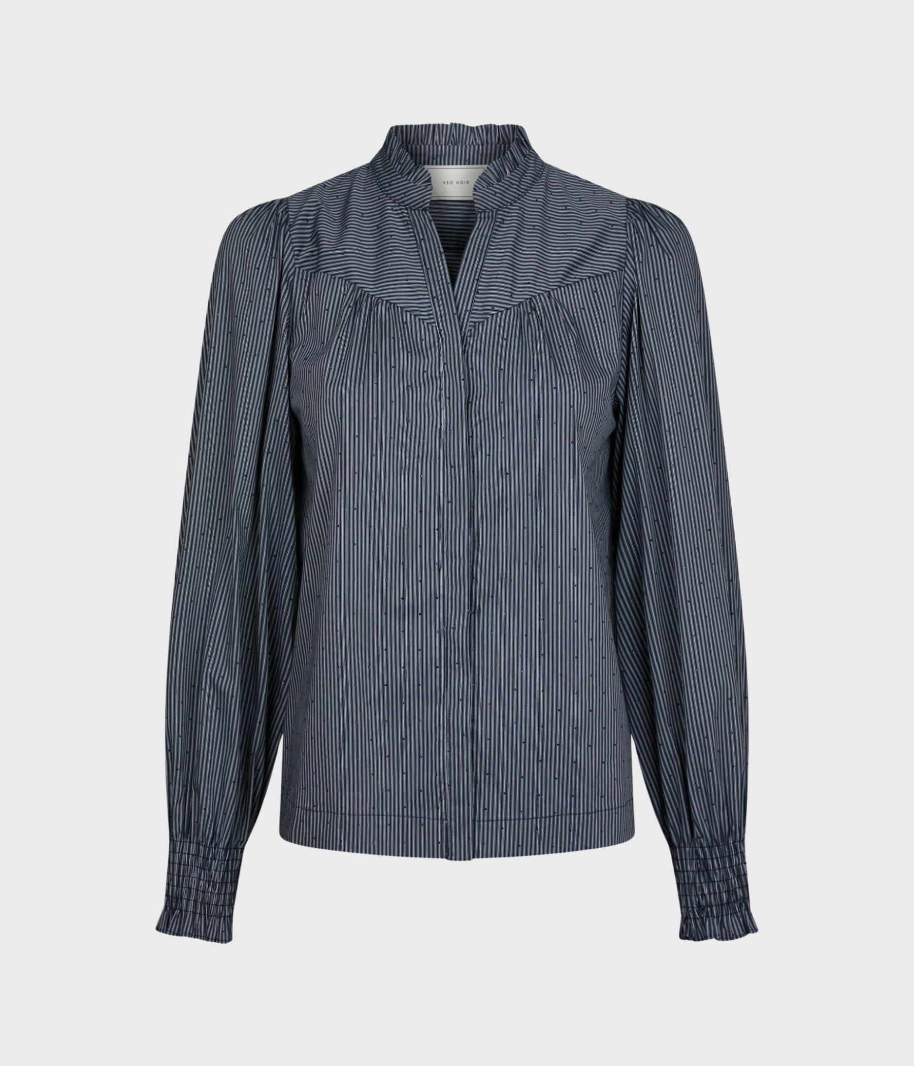 Astrida Stripe Stone Blouse (141 Navy)