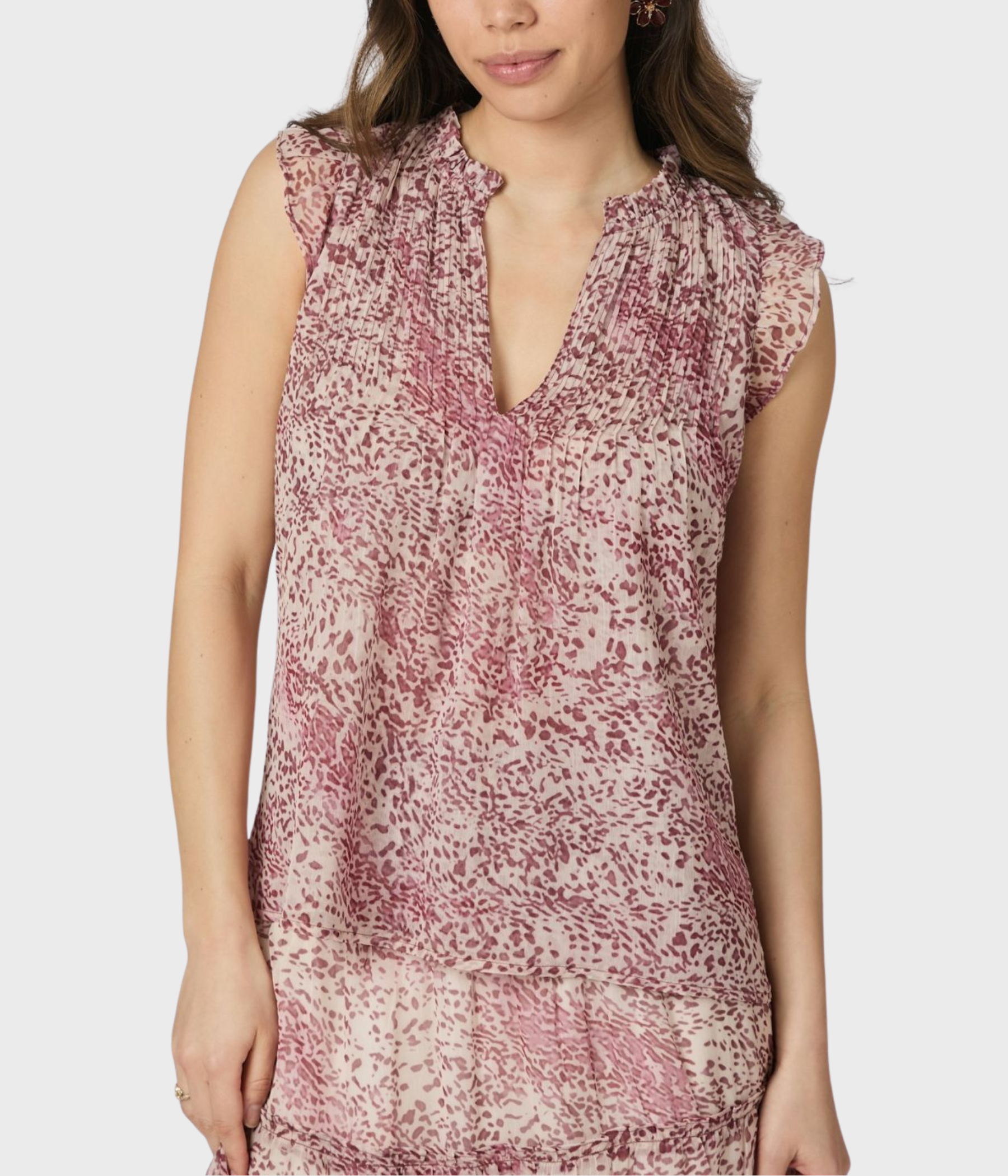 Izar Blur Graphic Top (823 Evening Rose)