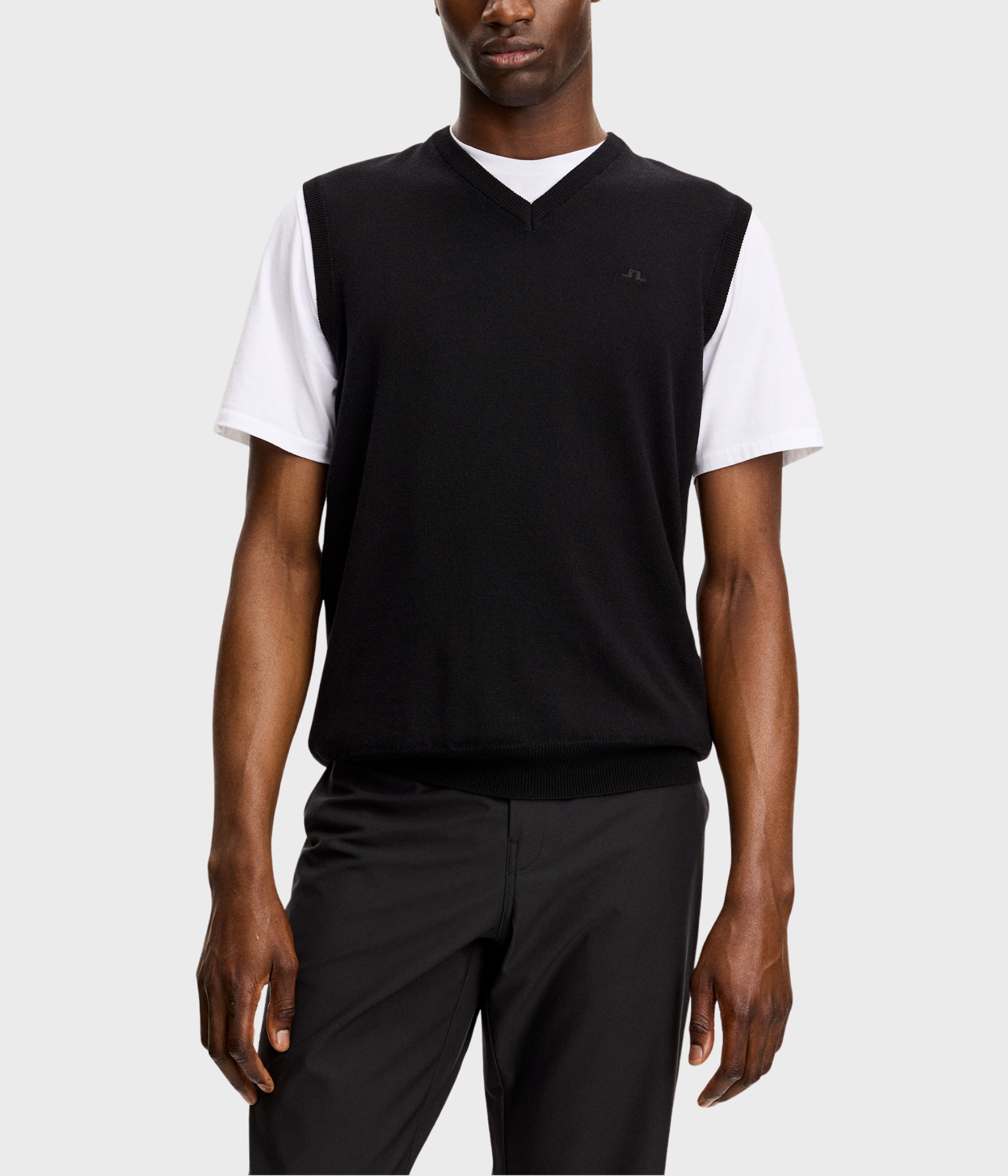 Liam Knitted Vest (9999 Black)