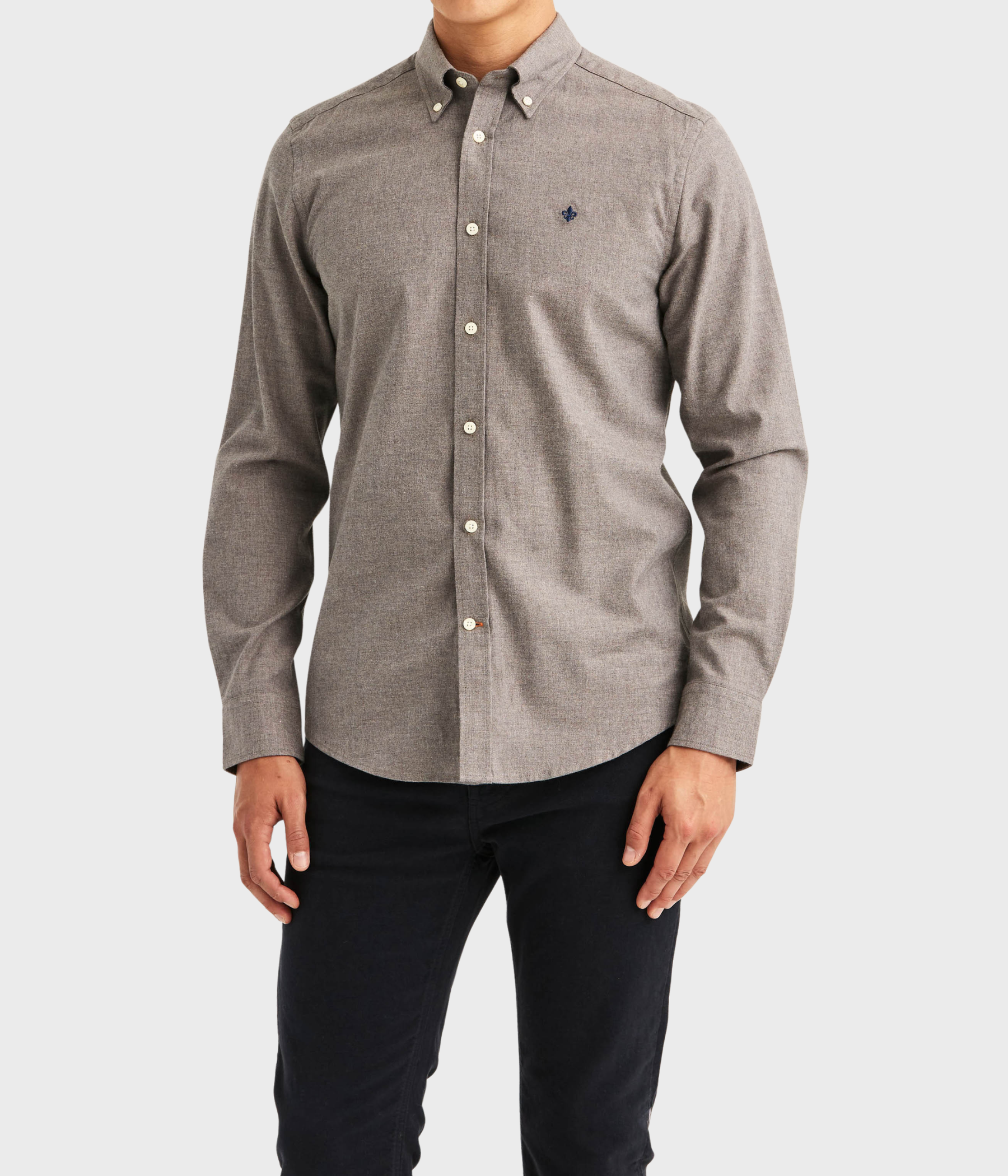 Watts Flannel Shirt-Slim Fit (82 Brown)